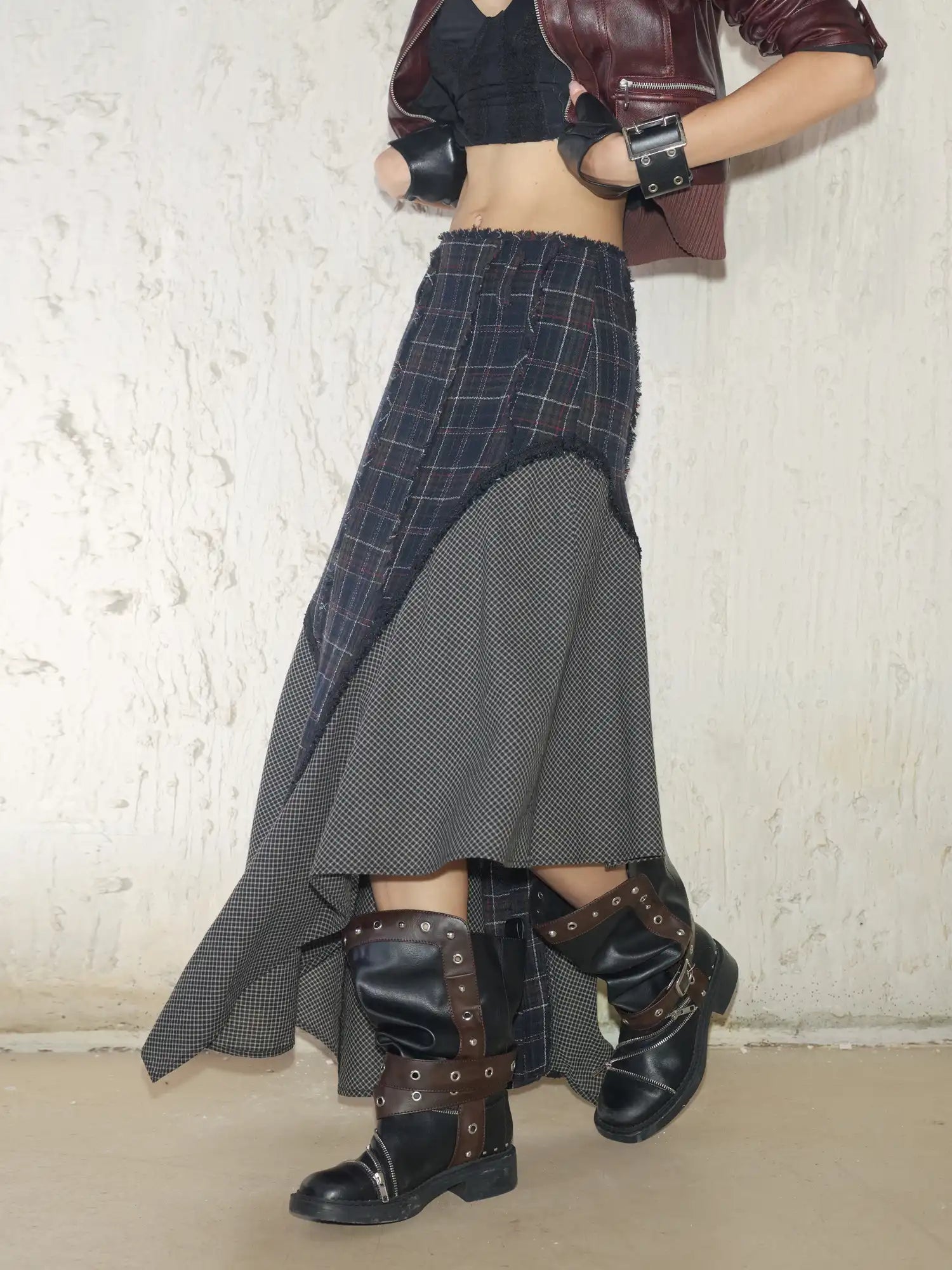 2th Desire Spliced Irregular Skirt | Canton Collective