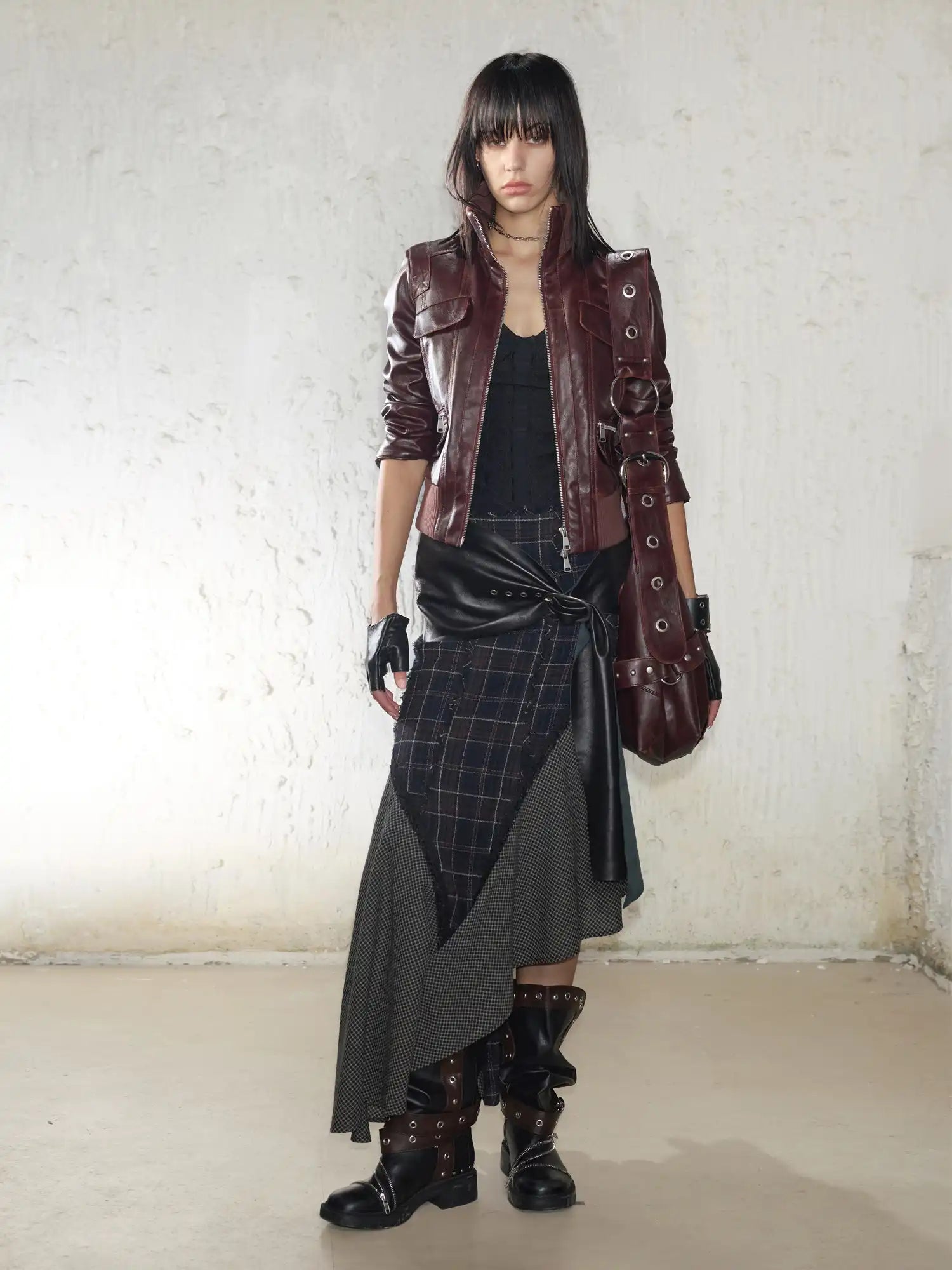 2th Desire Spliced Irregular Skirt | Canton Collective