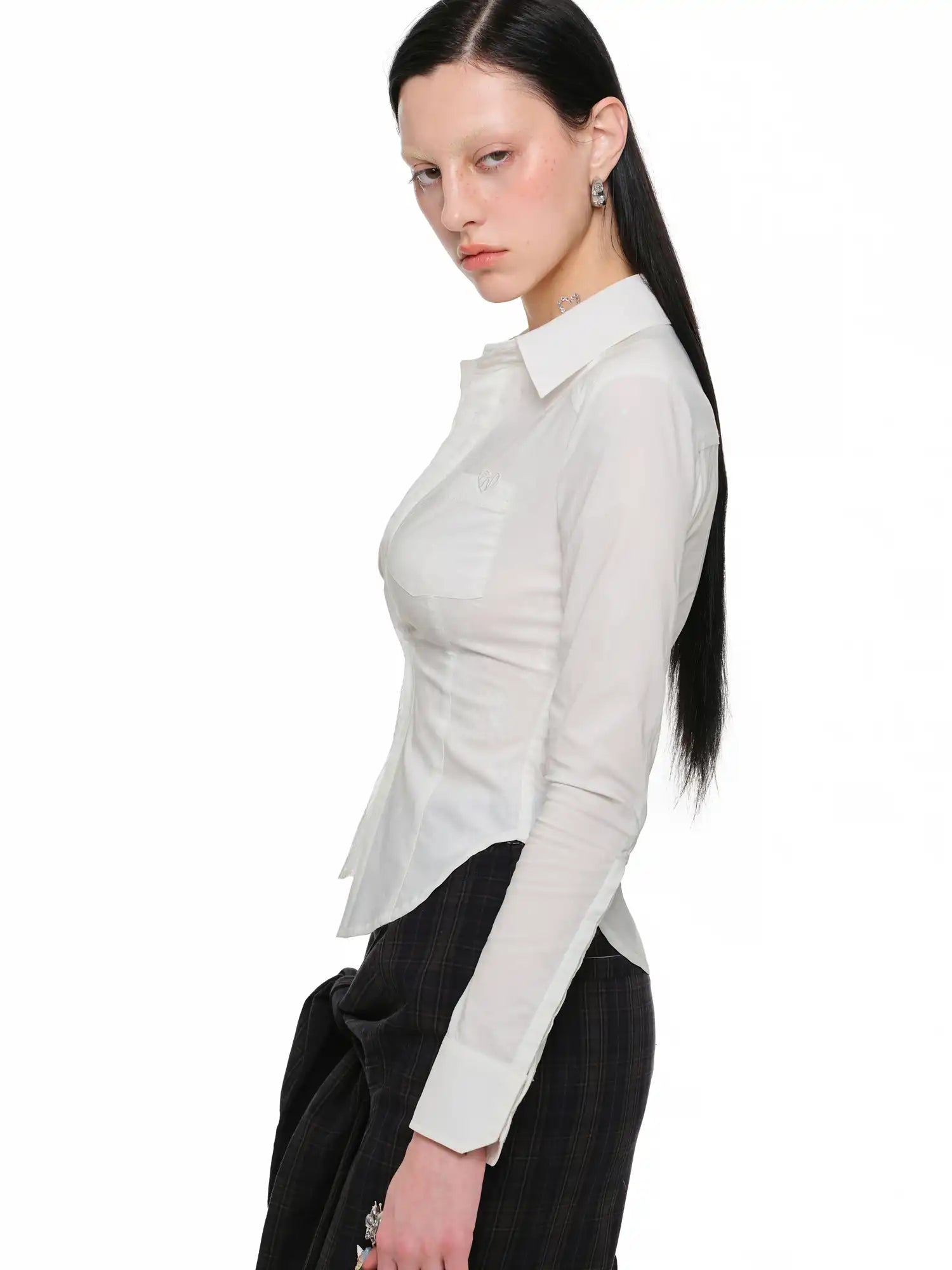 1Jinn Studio Lace-Inset Mock Two-Piece Shirt | Canton Collective