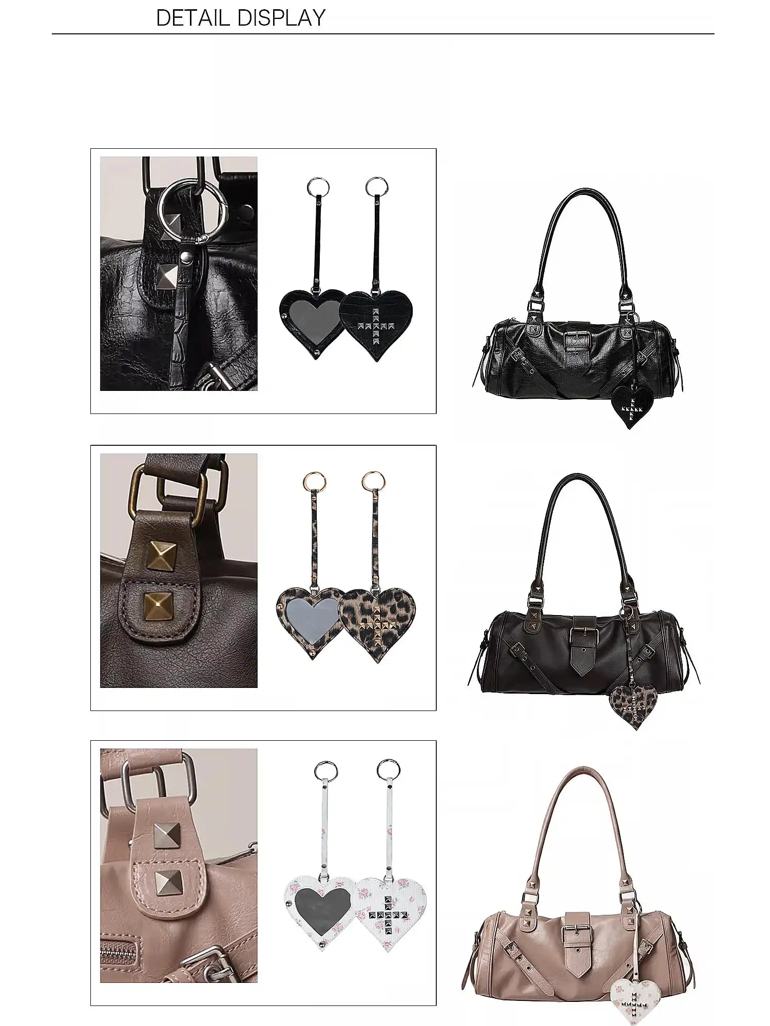 2th Desire Large Capacity Studded Y2K Shoulder Bag | Canton Collective