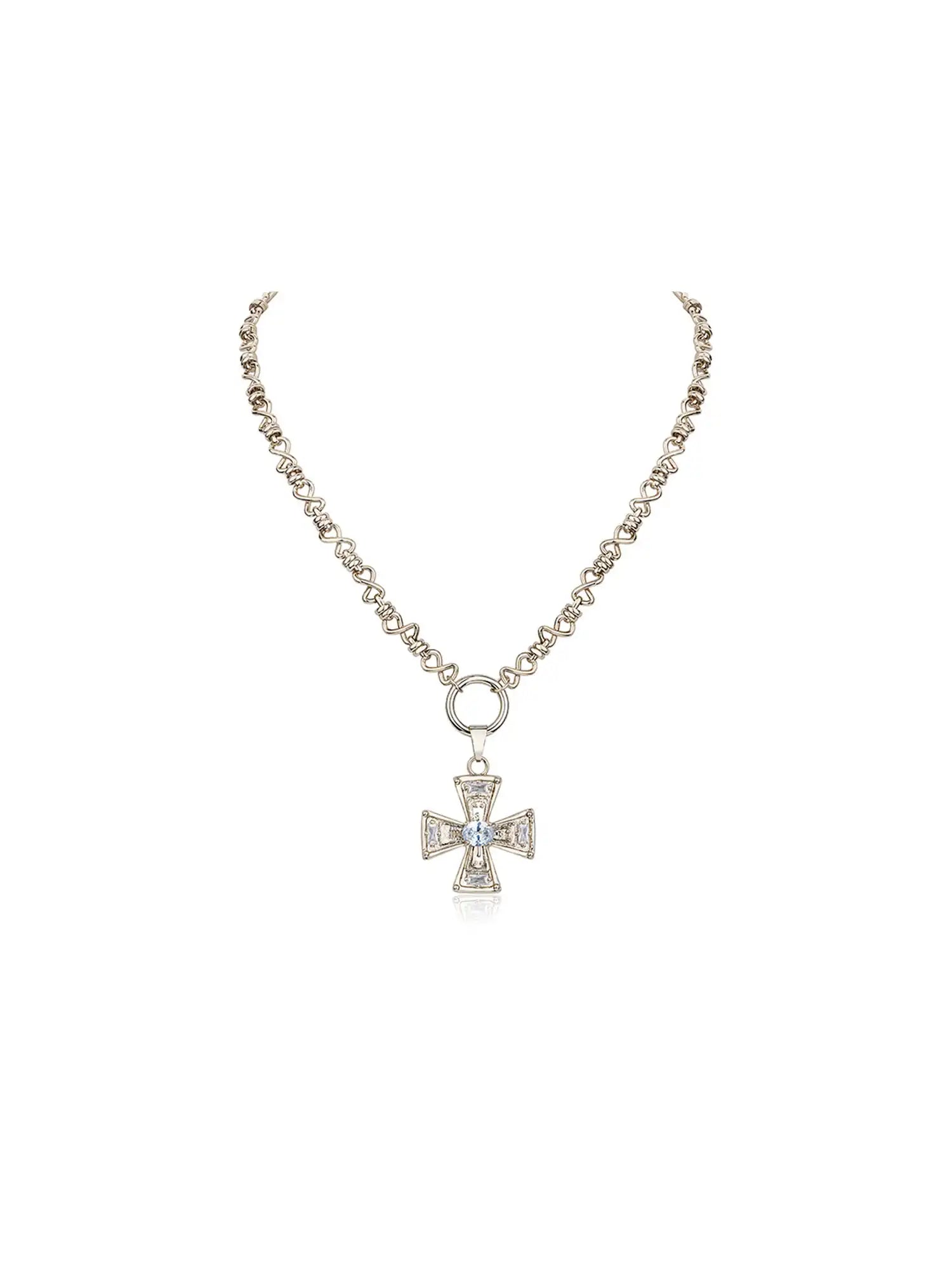1Jinn M2M Layered Cross Link Necklace | Canton Collective