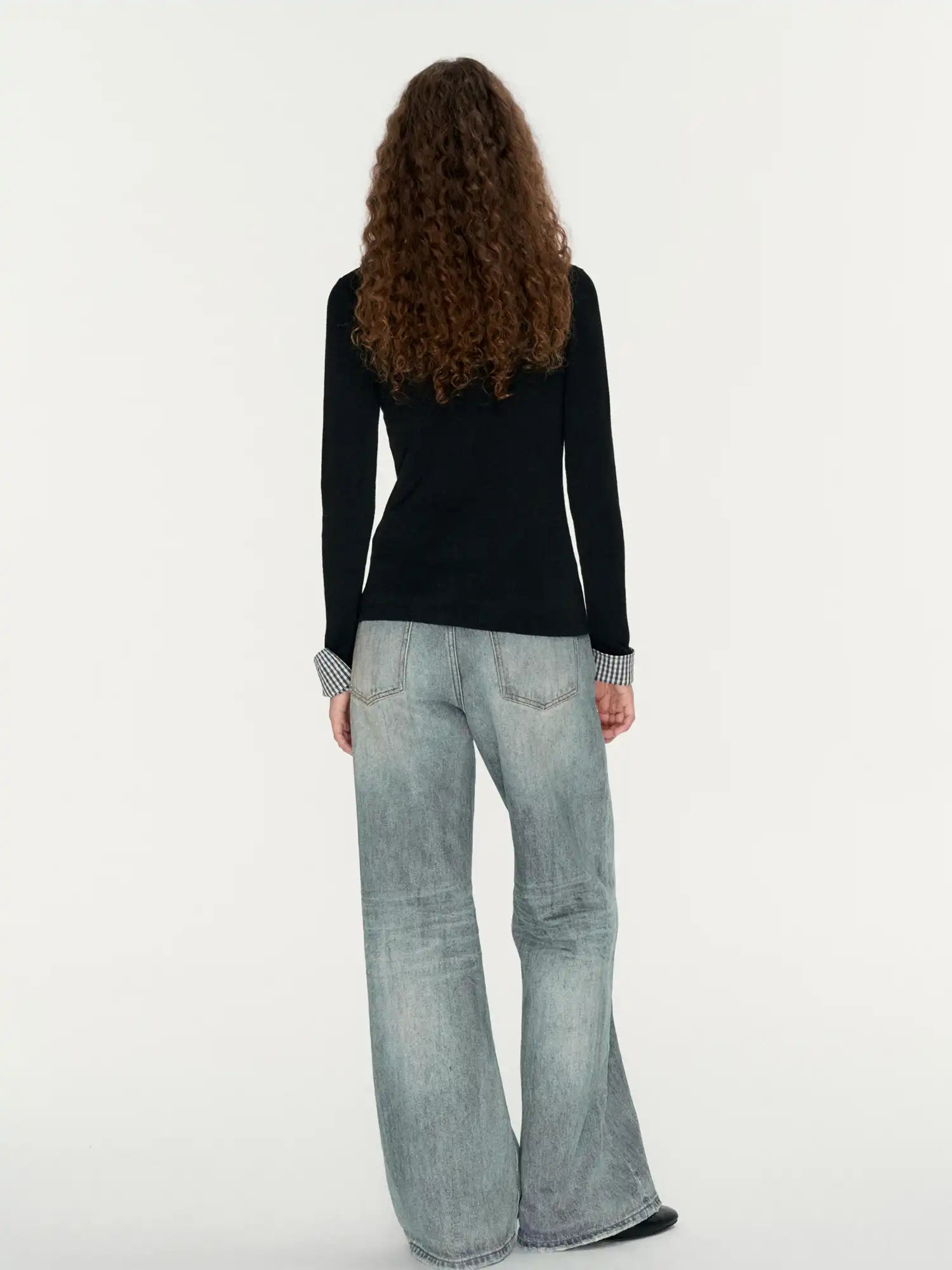 FIRST FLOOR Layered Faux Two-Piece Wool Cardigan | Canton Collective