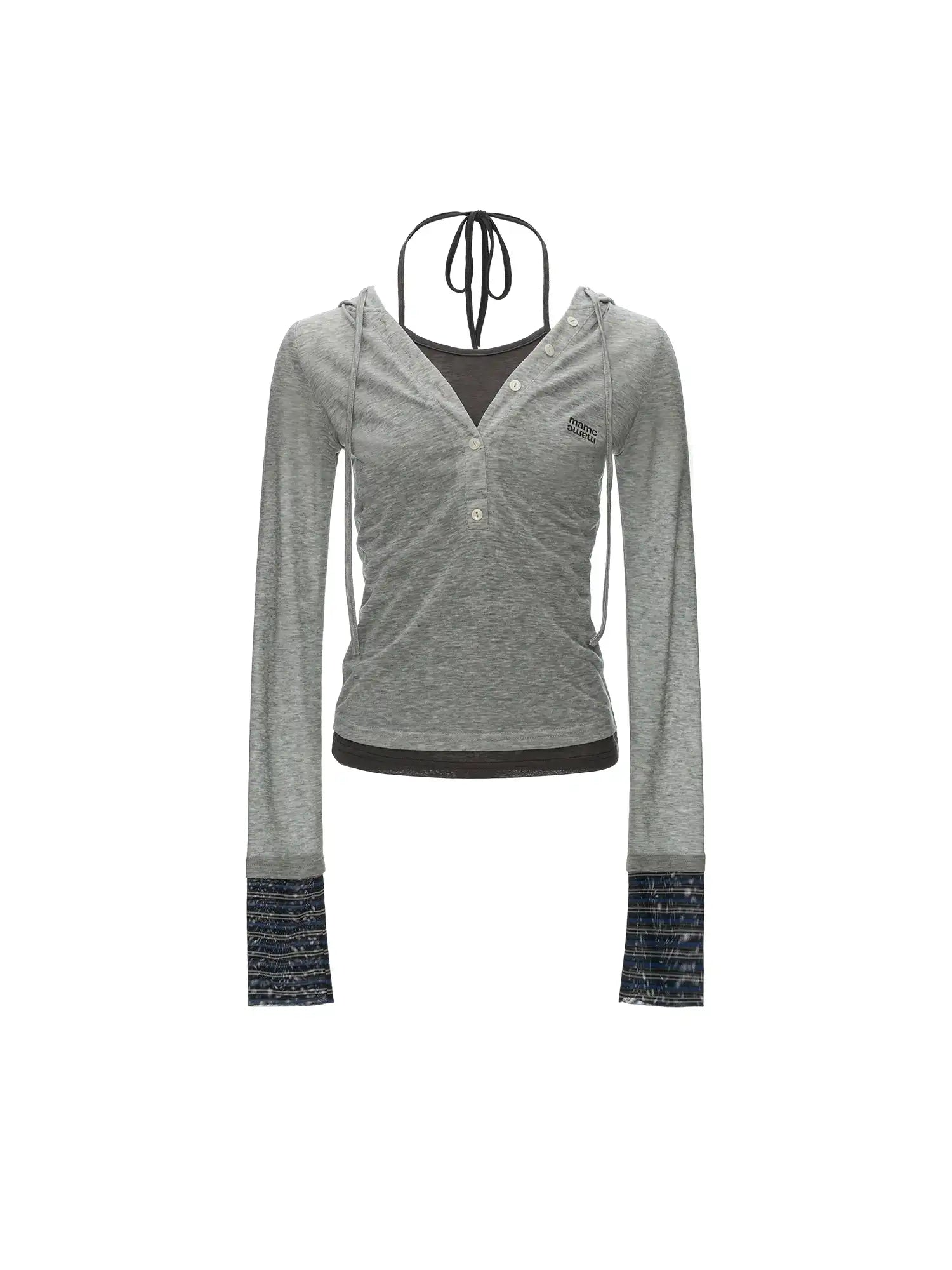 MAMC Layered Hooded Henley Top | Canton Collective