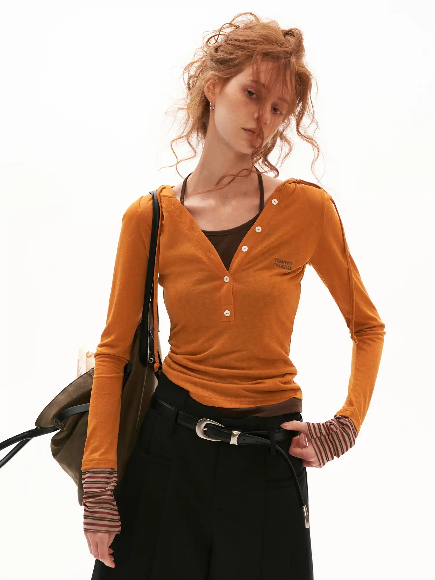 MAMC Layered Hooded Henley Top | Canton Collective