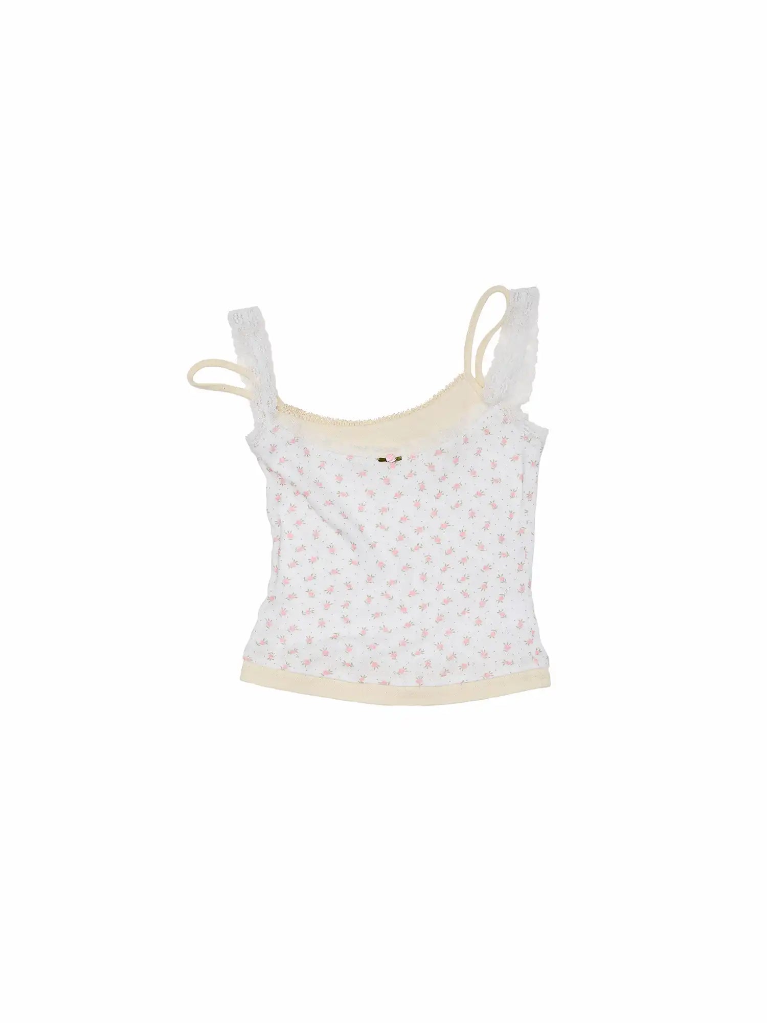 1Jinn Studio Layered Lace Trim Cami with Knit Top | Canton Collective