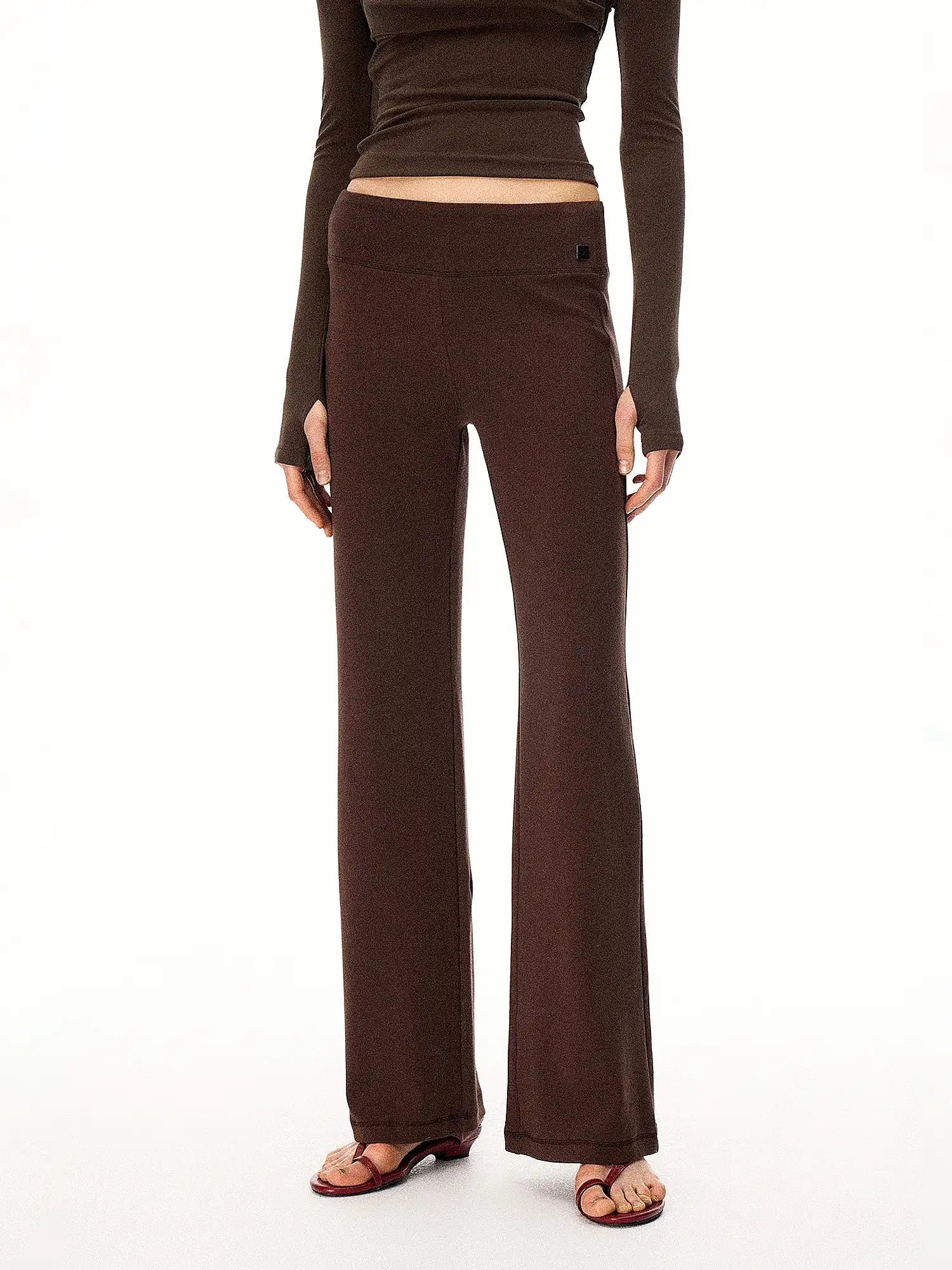 FirstFloor Lazy Style Knitted Flared Casual Pants | Canton Collective