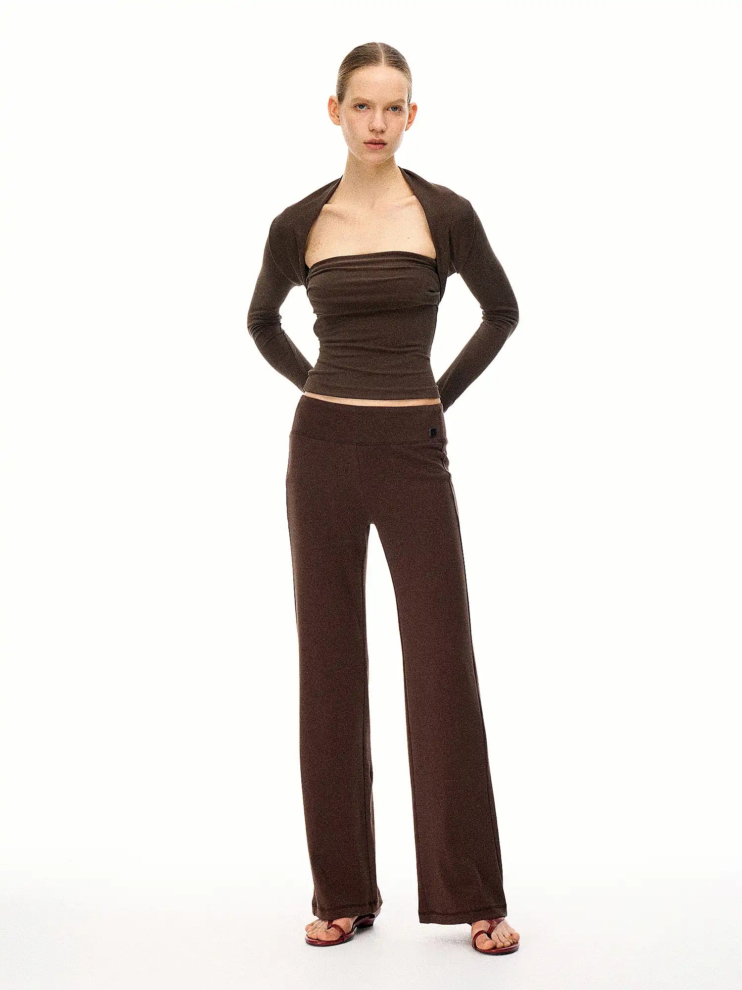 FirstFloor Lazy Style Knitted Flared Casual Pants | Canton Collective