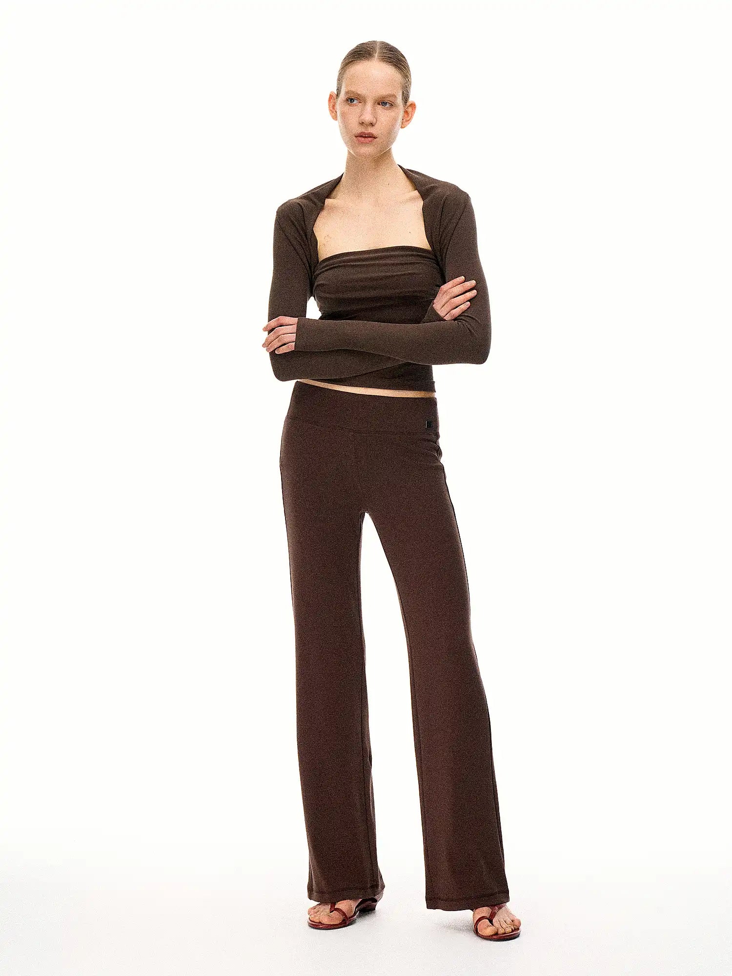 FirstFloor Lazy Style Knitted Flared Casual Pants | Canton Collective