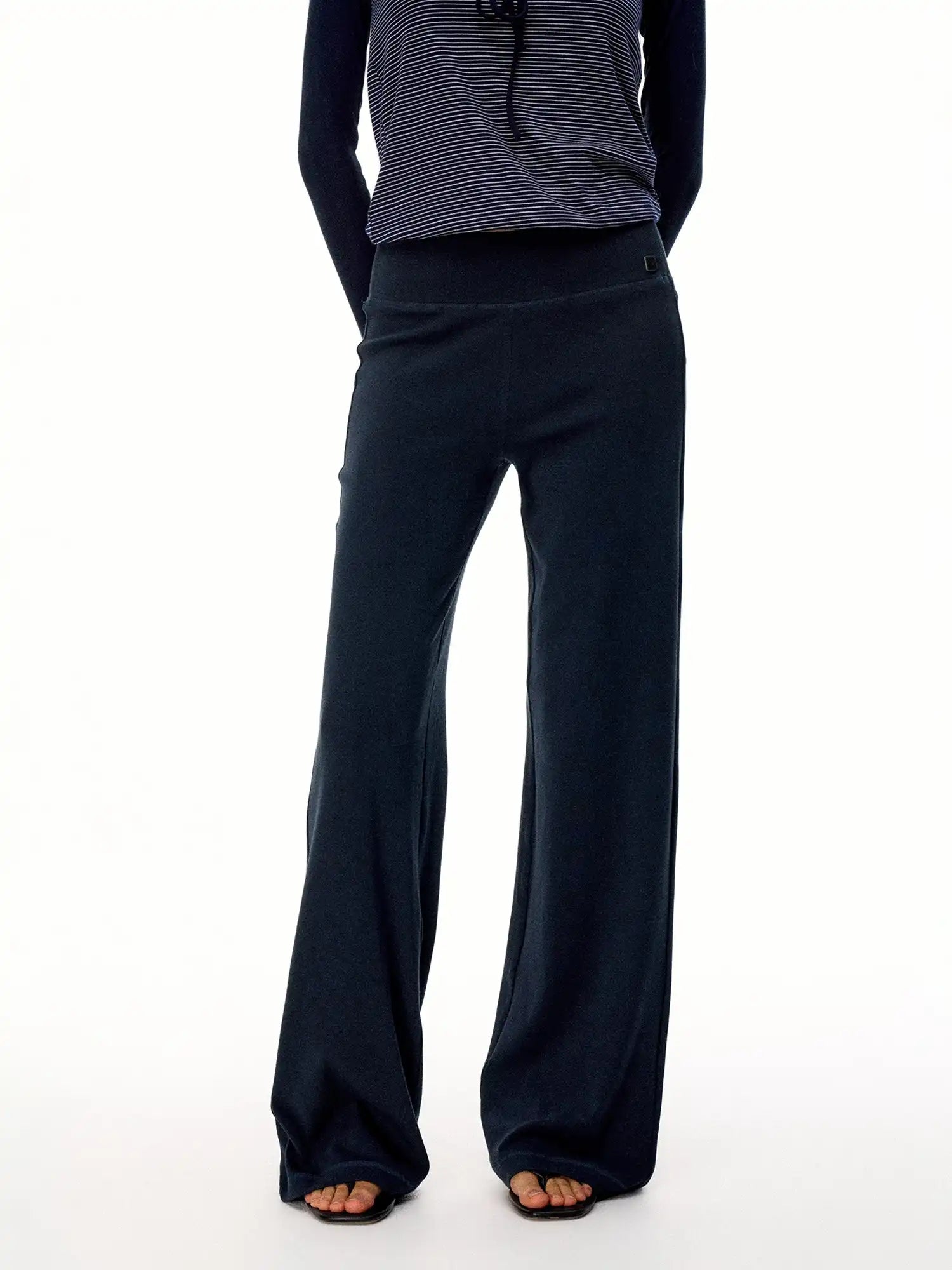 FirstFloor Lazy Style Knitted Flared Casual Pants | Canton Collective