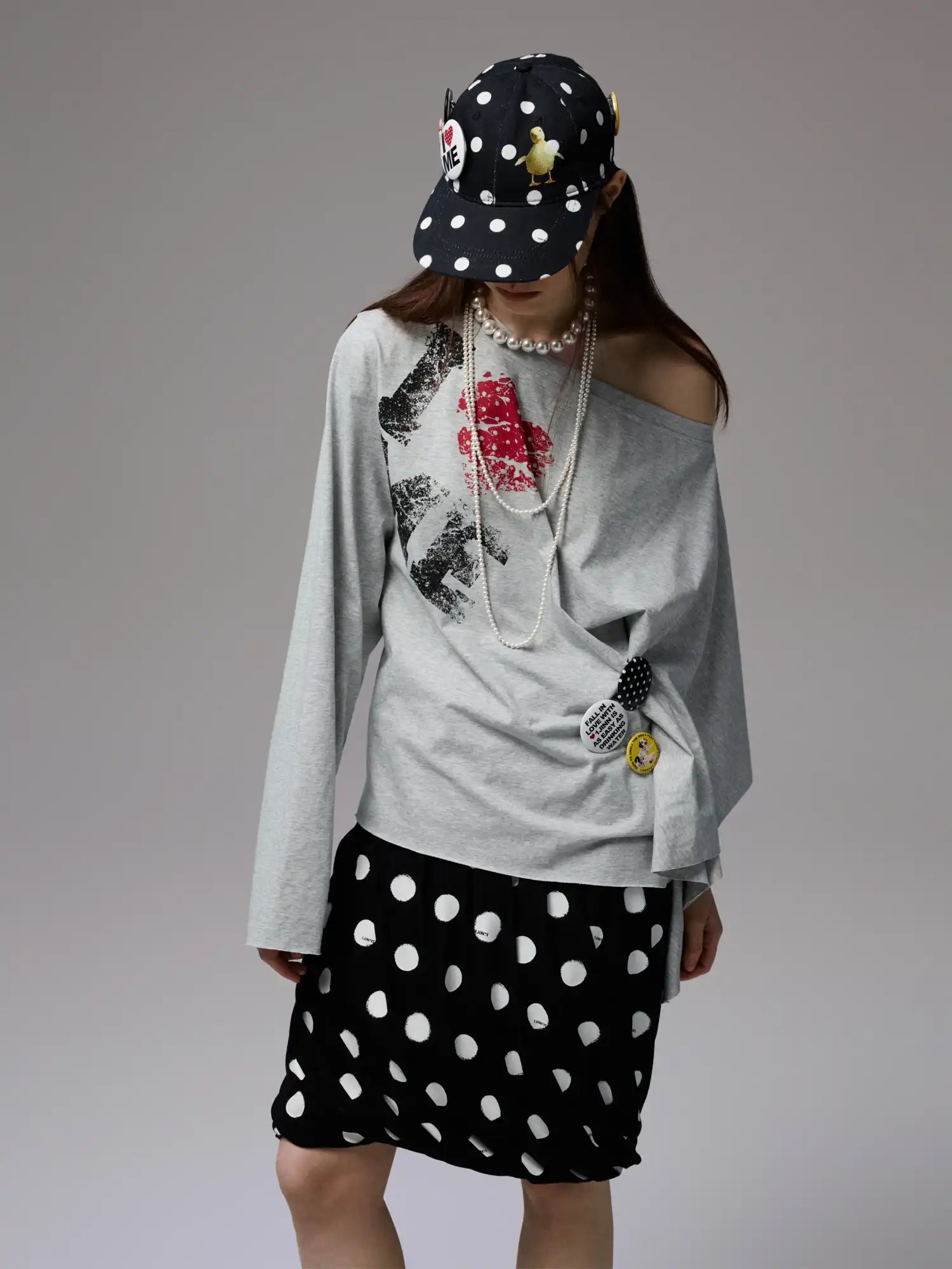 1Jinn Studio Lazy Style Off Shoulder Sweatshirt | Canton Collective