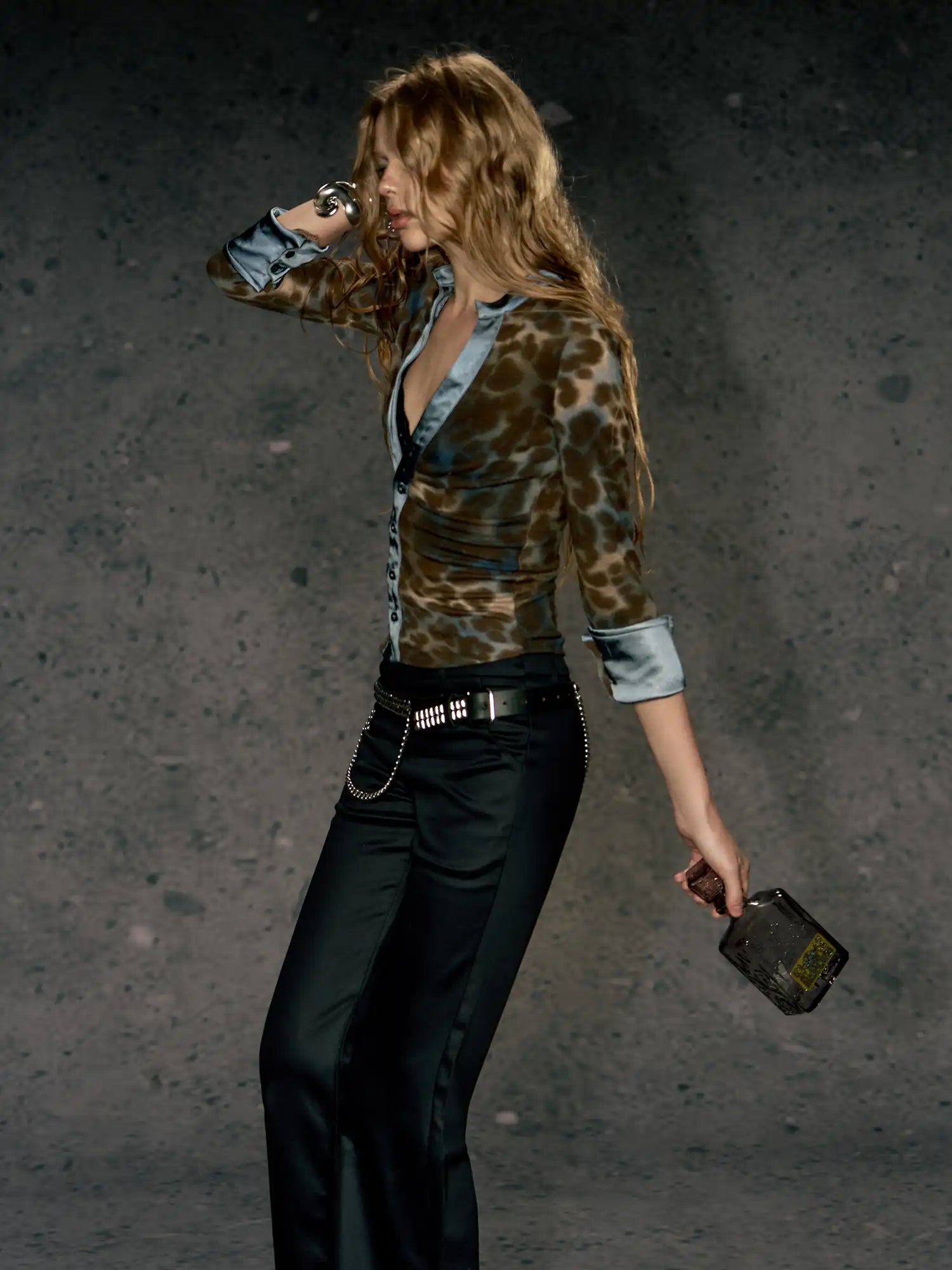 Deleteex Leopard Blazer Corset Shirt | Canton Collective