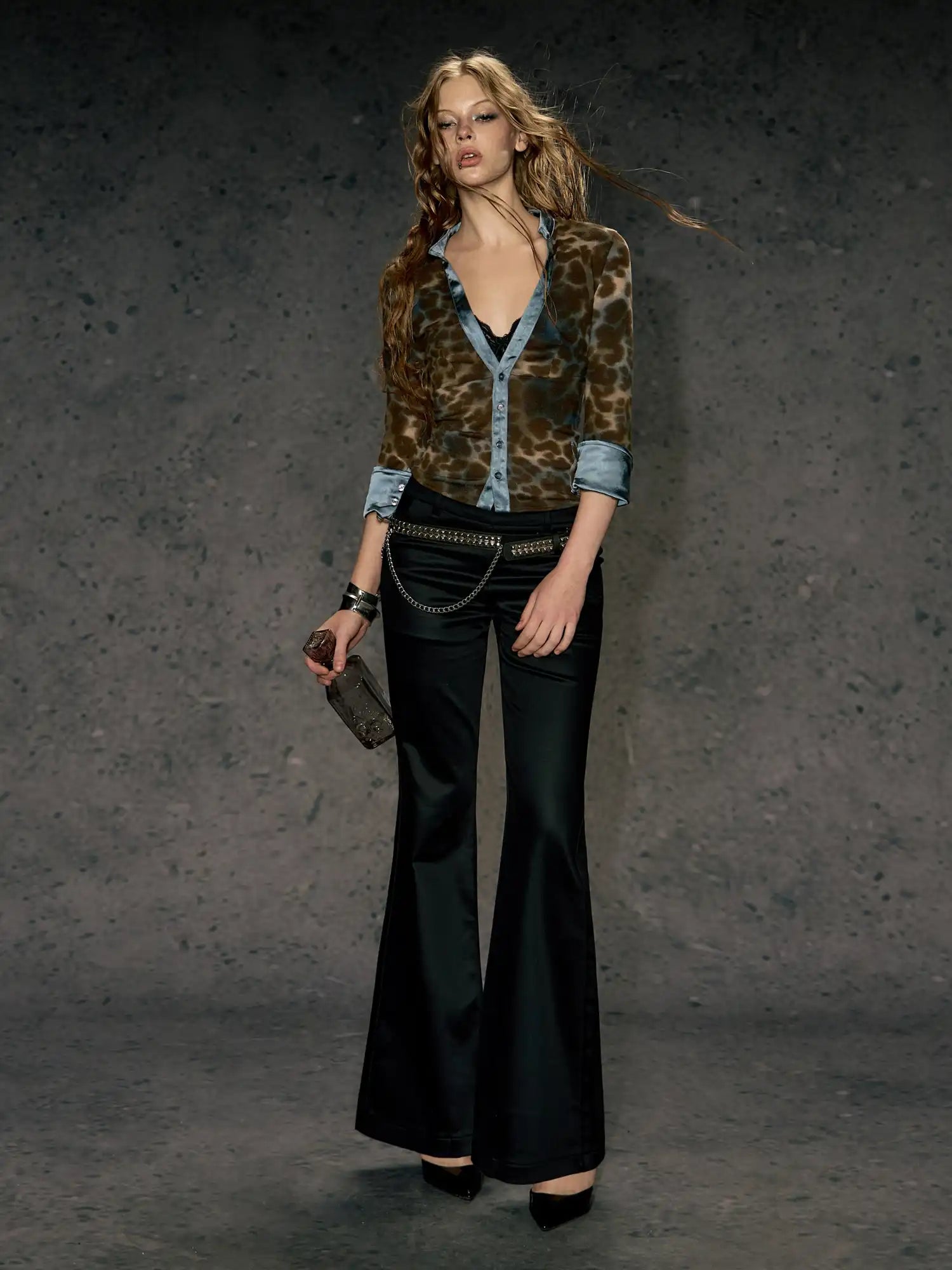 Deleteex Leopard Blazer Corset Shirt | Canton Collective