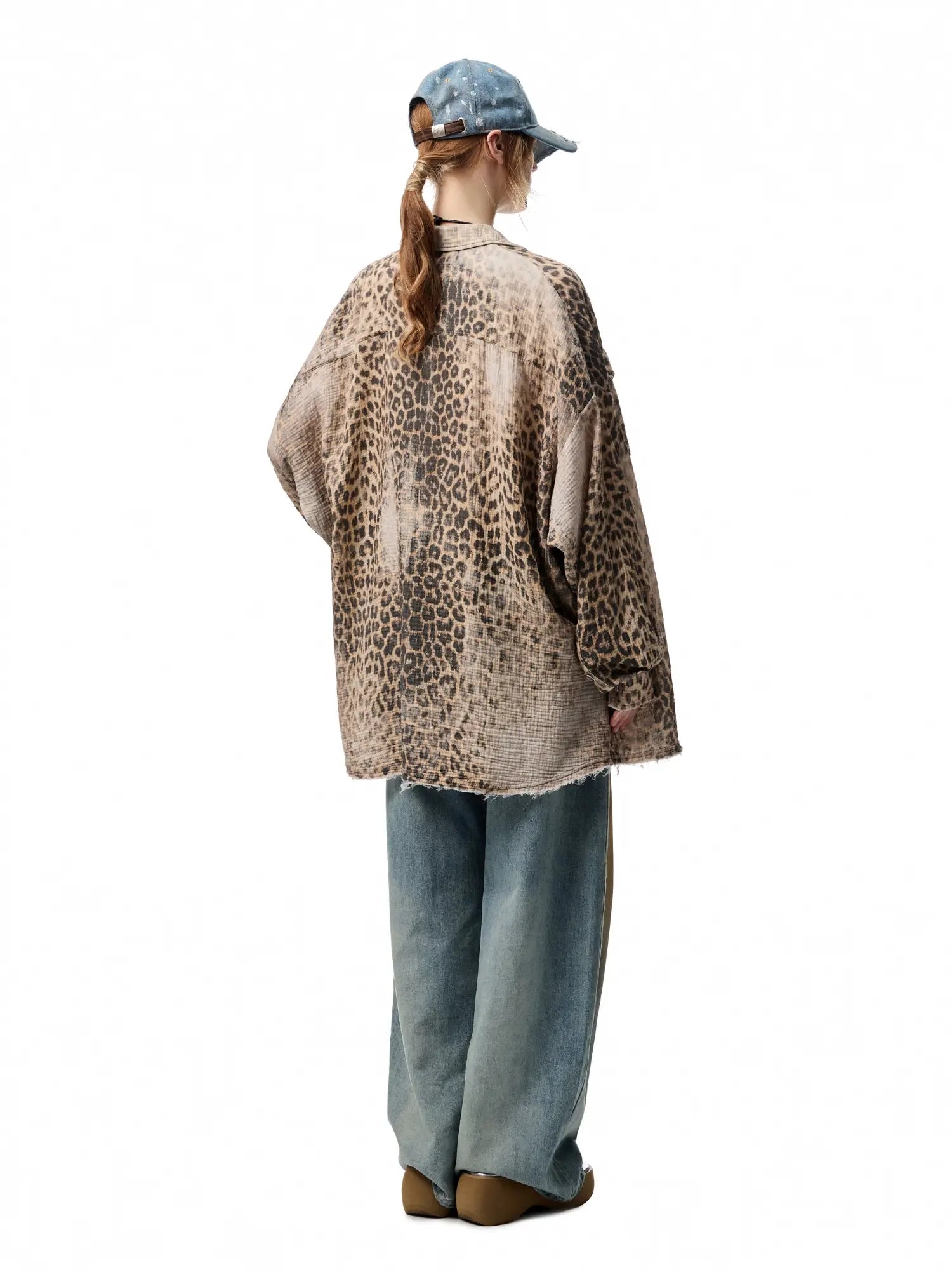 1Jinn Studio Leopard Frayed Shirt | Canton Collective
