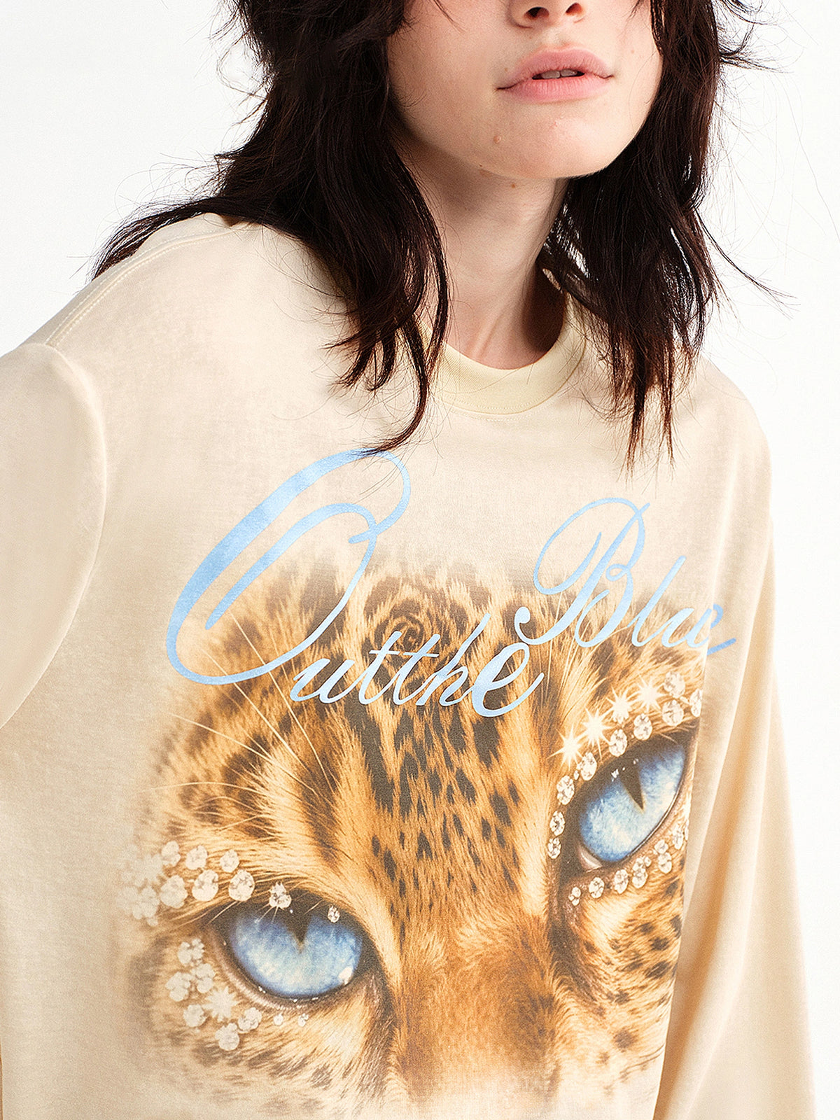 Outtheblue Leopard Oversized Long Sleeve Graphic Tee | Canton Collective