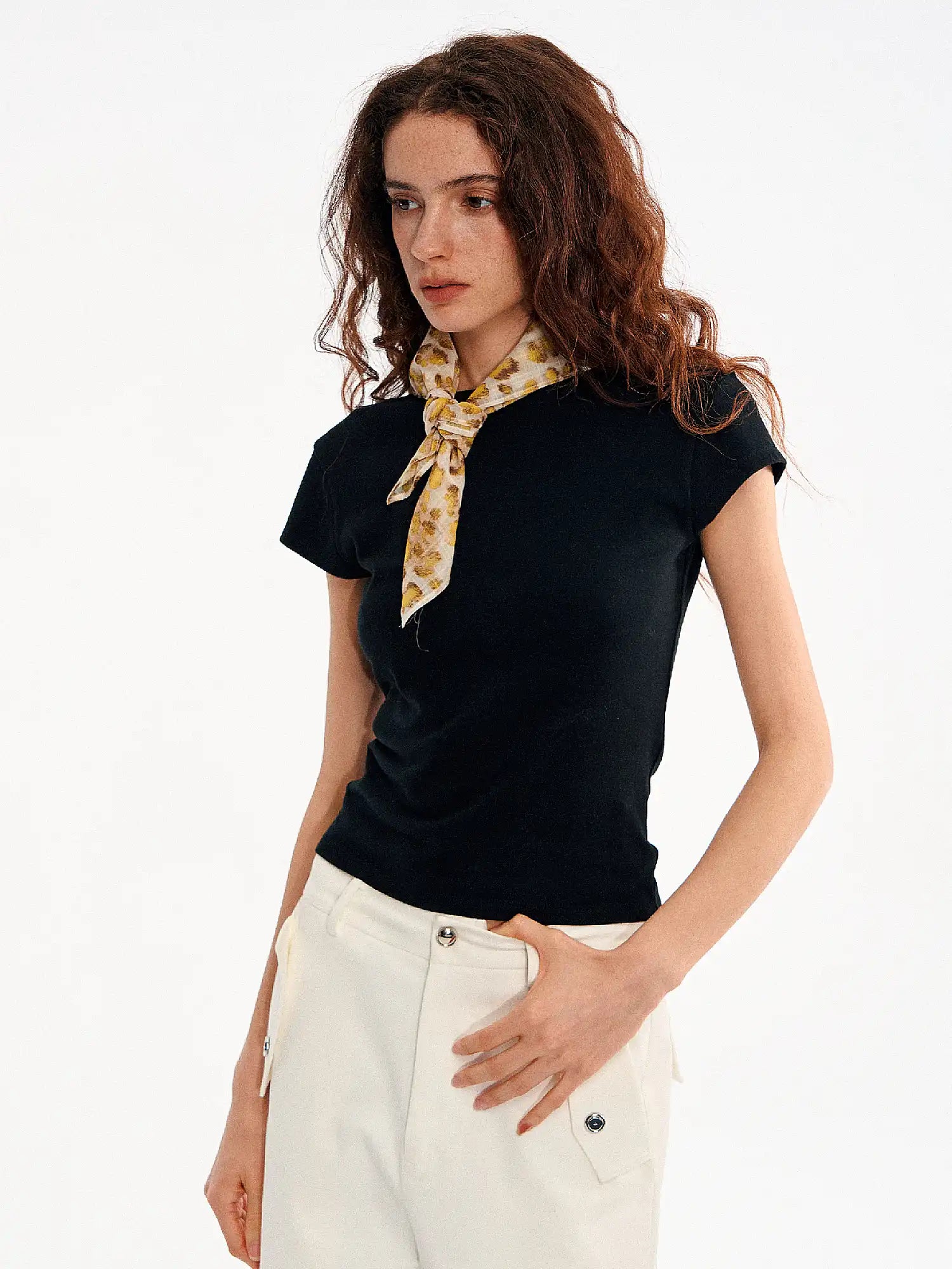 Muse Naps Leopard Print Silk Square Scarf | Canton Collective