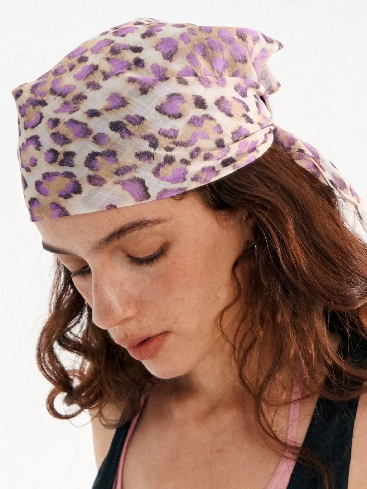 Muse Naps Leopard Print Silk Square Scarf | Canton Collective