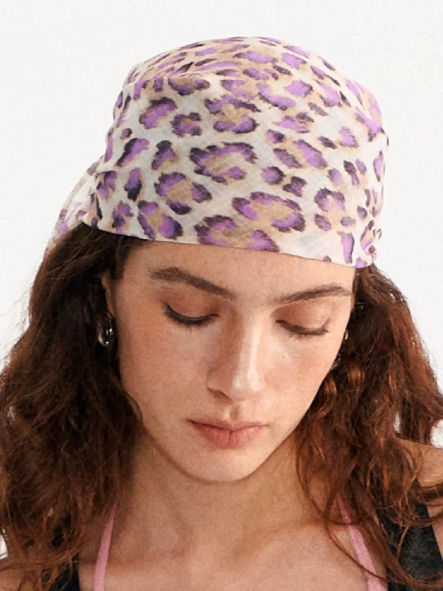 Muse Naps Leopard Print Silk Square Scarf | Canton Collective