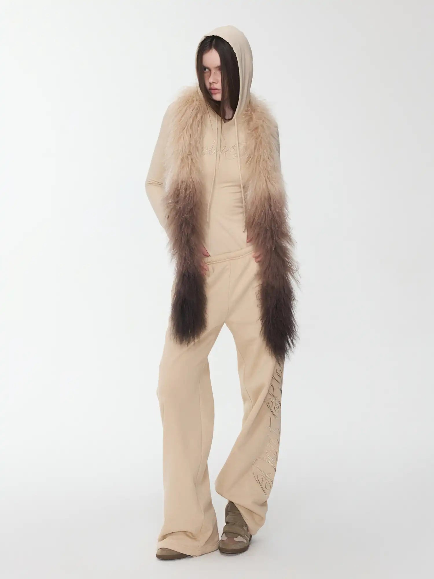 1Jinn Studio Letter Embroidered Hooded Jumpsuit | Canton Collective