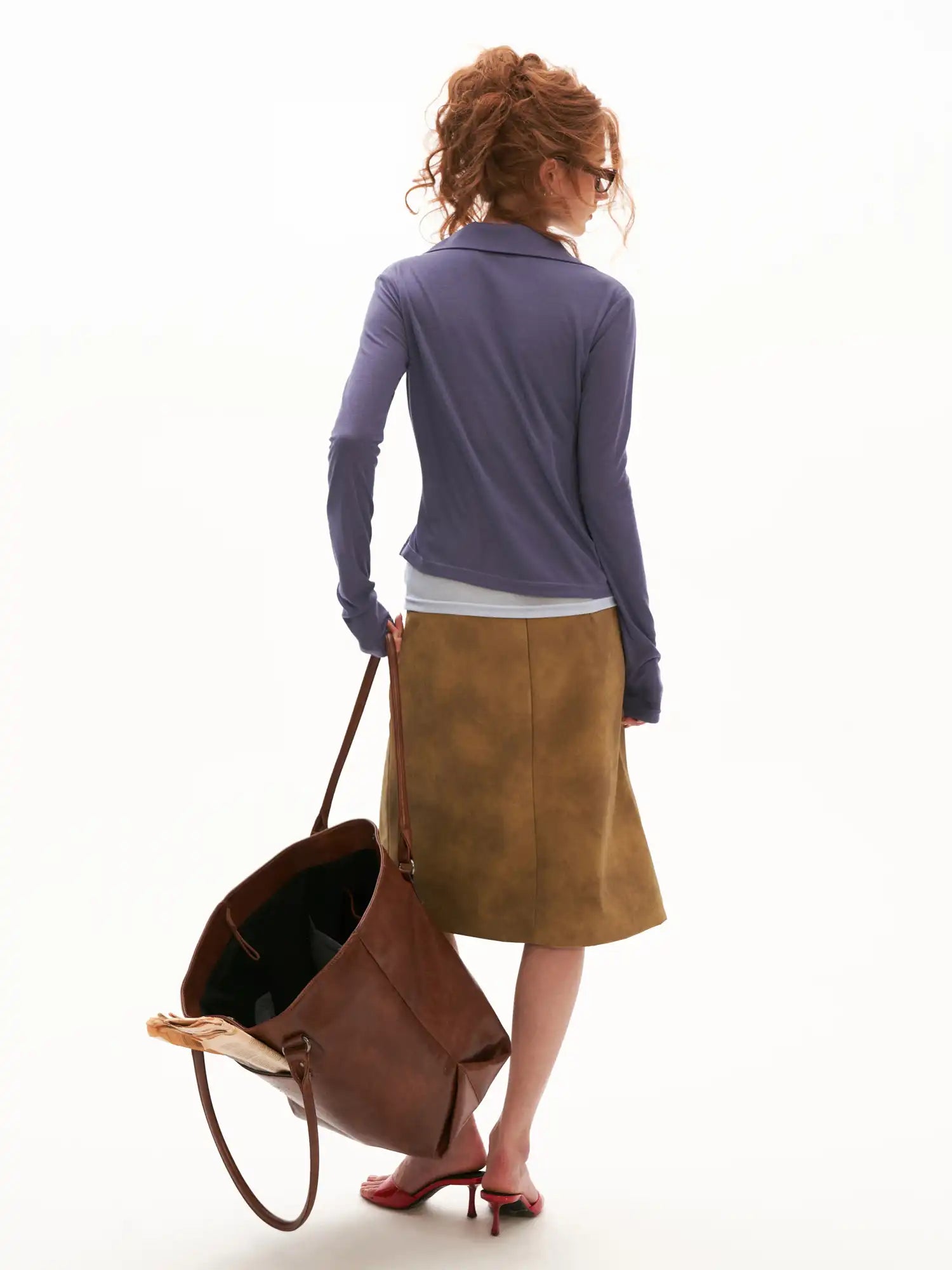 MAMC Long Sleeves Contrast Layered Look Top | Canton Collective