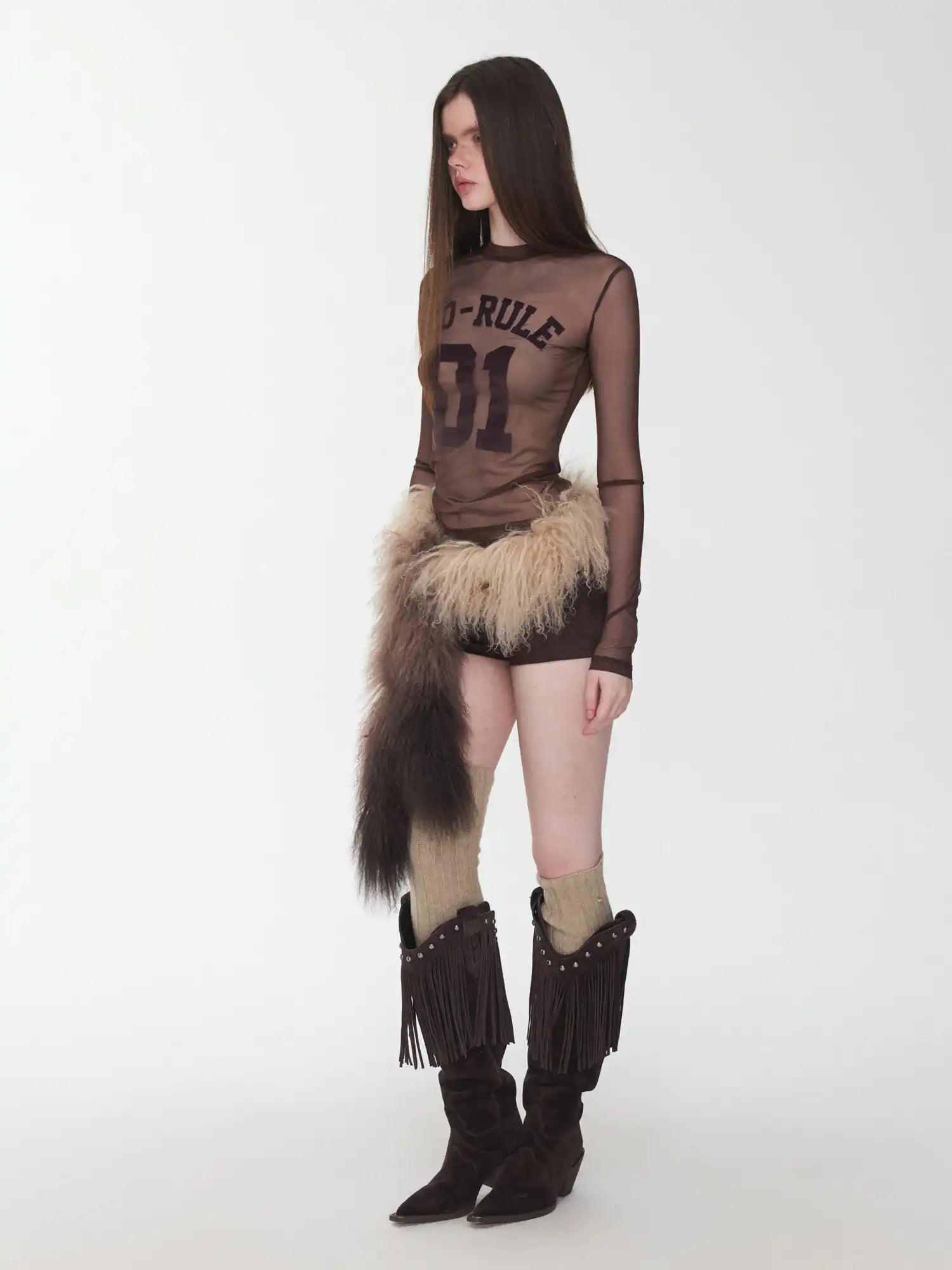 1Jinn Studio Low-Rise Suede Bodycon Shorts | Canton Collective