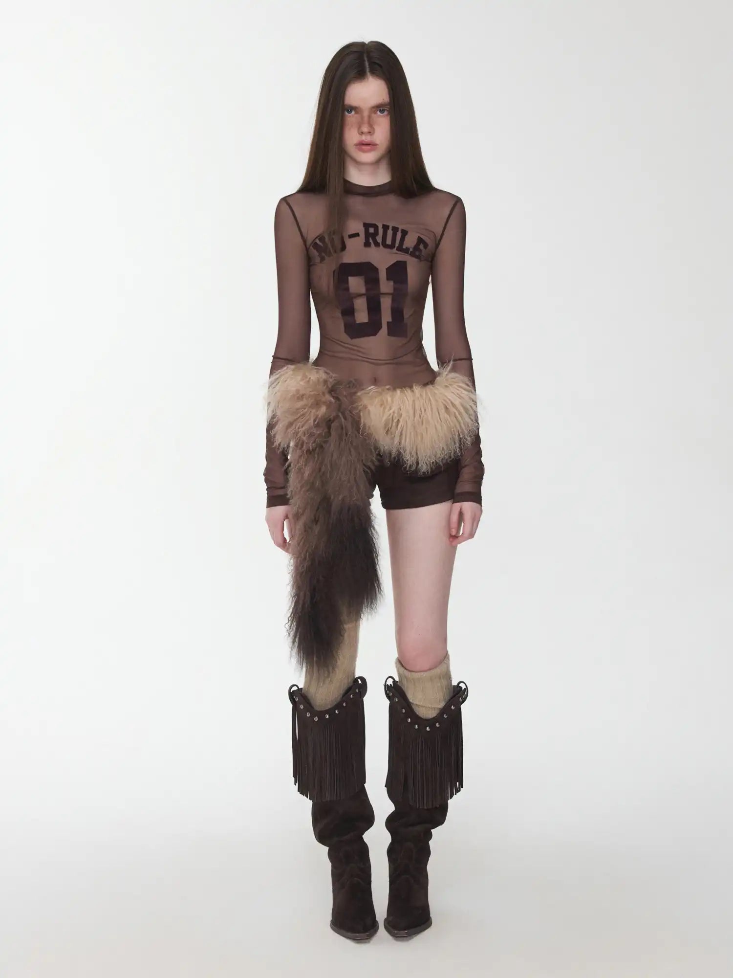 1Jinn Studio Low-Rise Suede Bodycon Shorts | Canton Collective