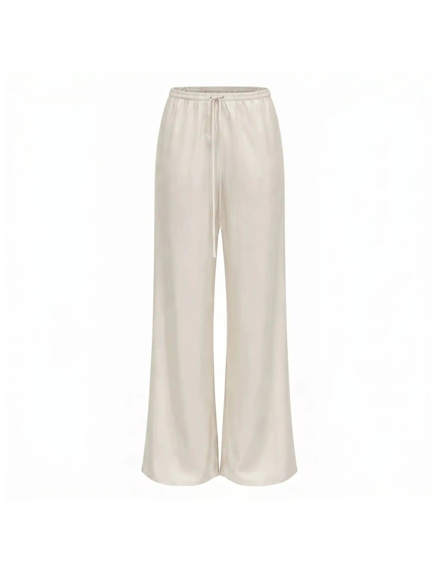 Muse Naps Low Rise Satin Wide Leg Drawstring Pants | Canton Collective
