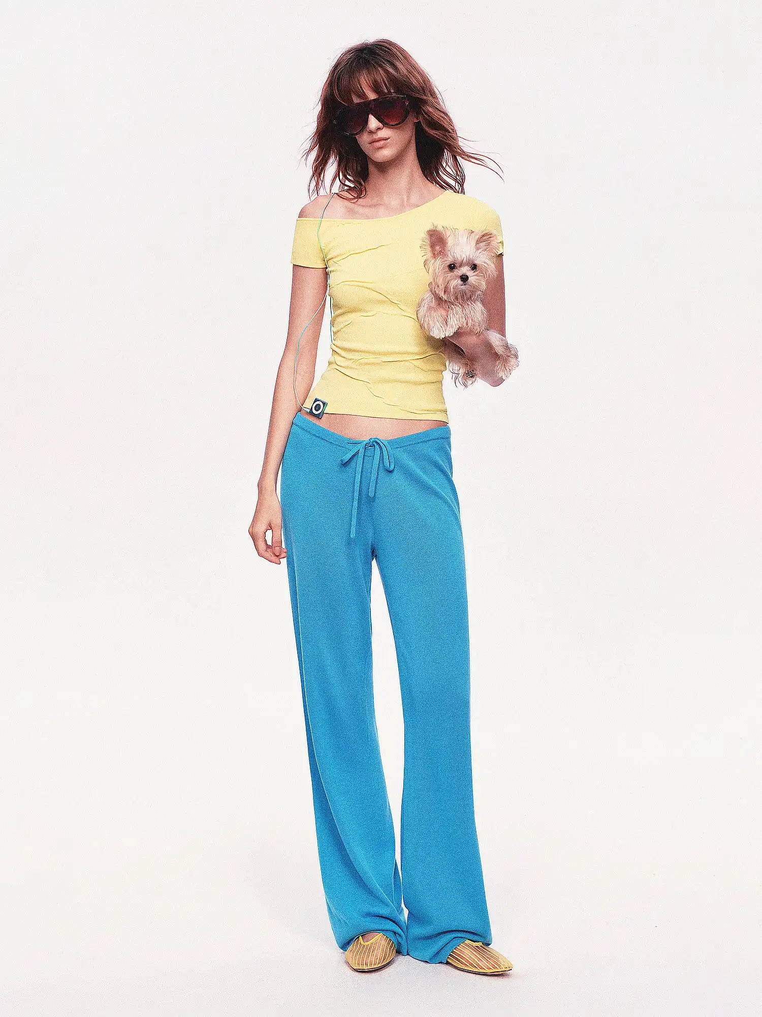 Ayo Low Rise Straight Leg Knit Pants | Canton Collective