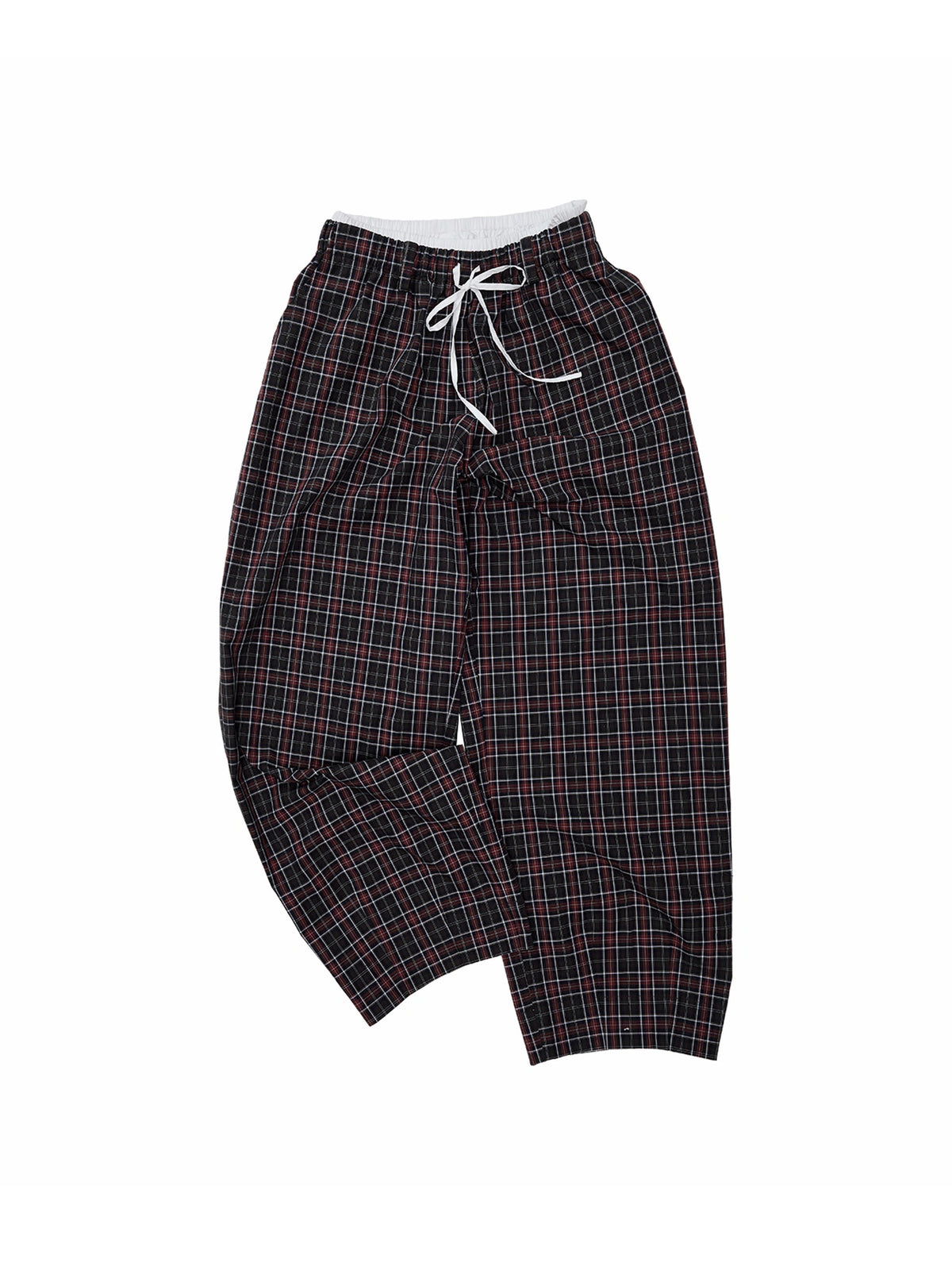 1Jinn Studio Low Rise Vintage Plaid Wide Leg Pants | Canton Collective
