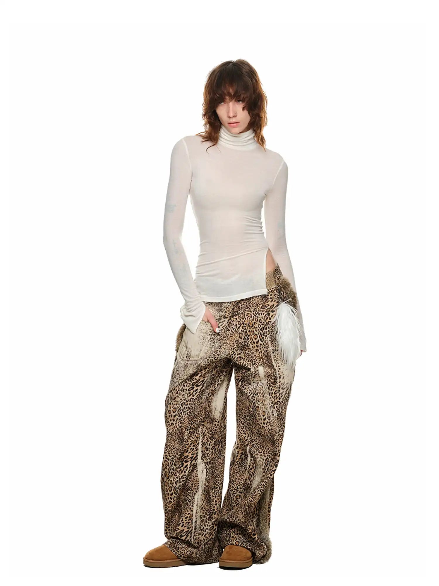 1Jinn Studio Luxe Embellished Turtleneck Top | Canton Collective