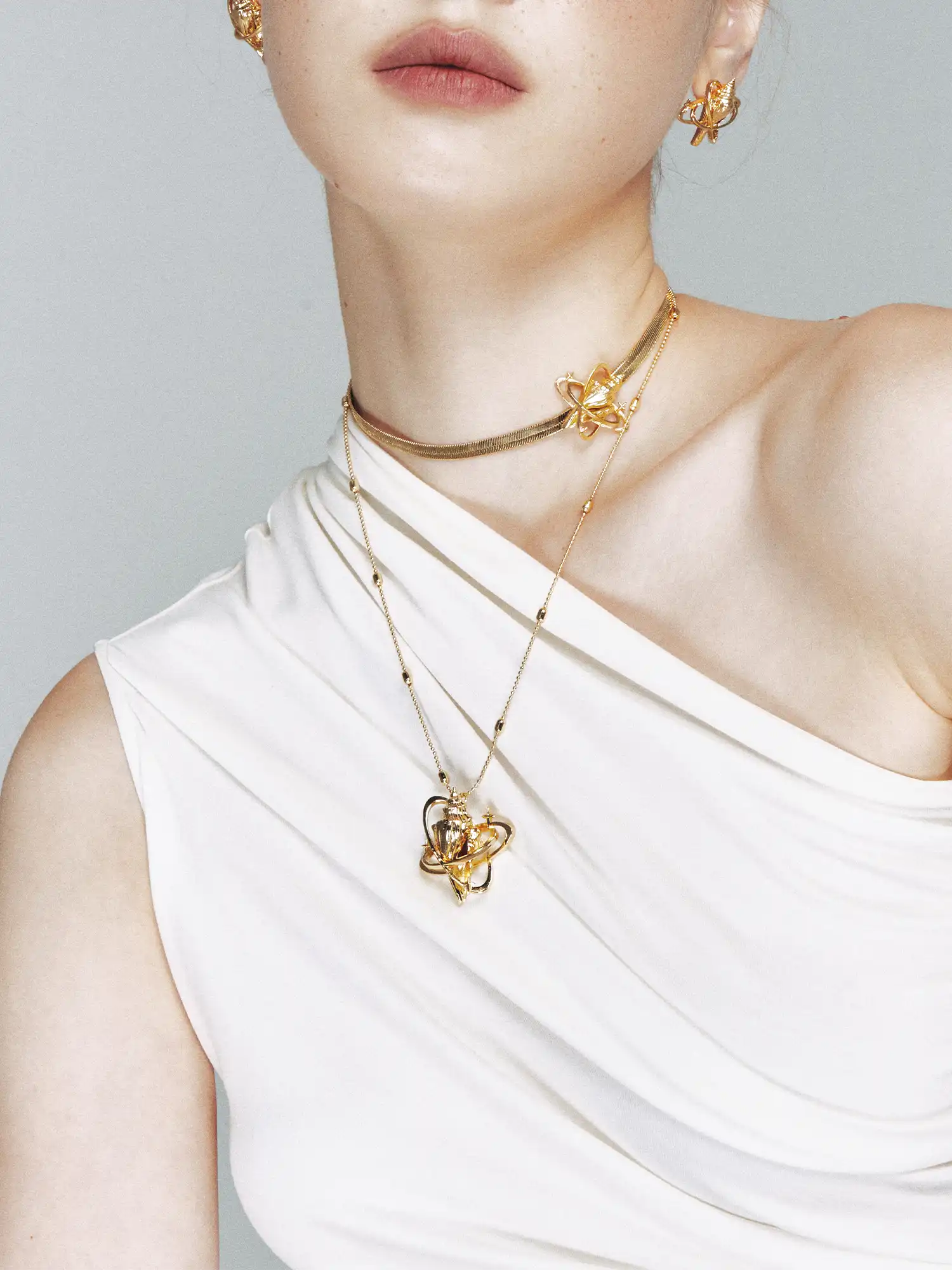 1Jinn M2M Luxury Star Shell Snake Choker | Canton Collective
