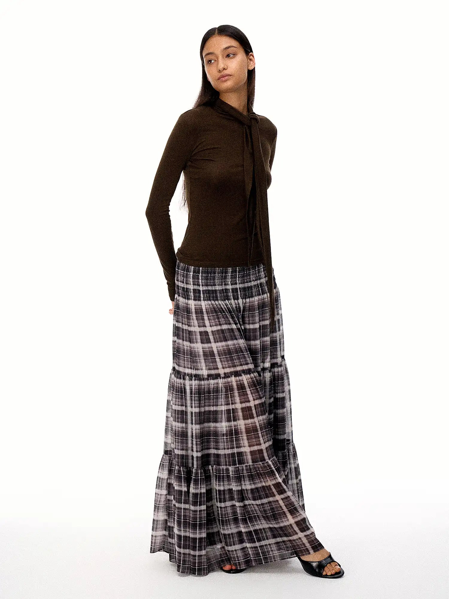 FirstFloor Lyocell Cotton Blend Wool Tie-Up Top | Canton Collective