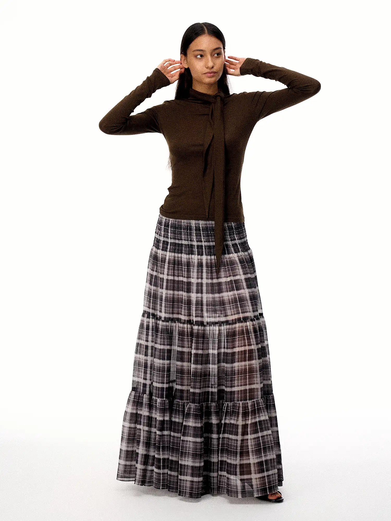 FirstFloor Lyocell Cotton Blend Wool Tie-Up Top | Canton Collective