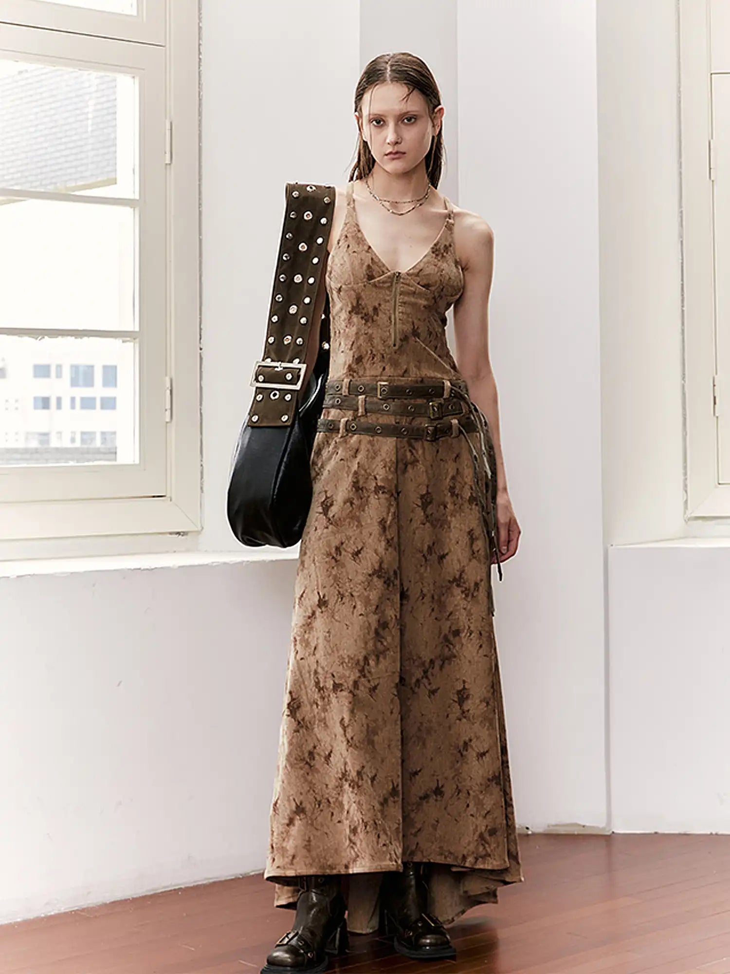 2th Desire Maillard style Velvet Maxi Dress | Canton Collective