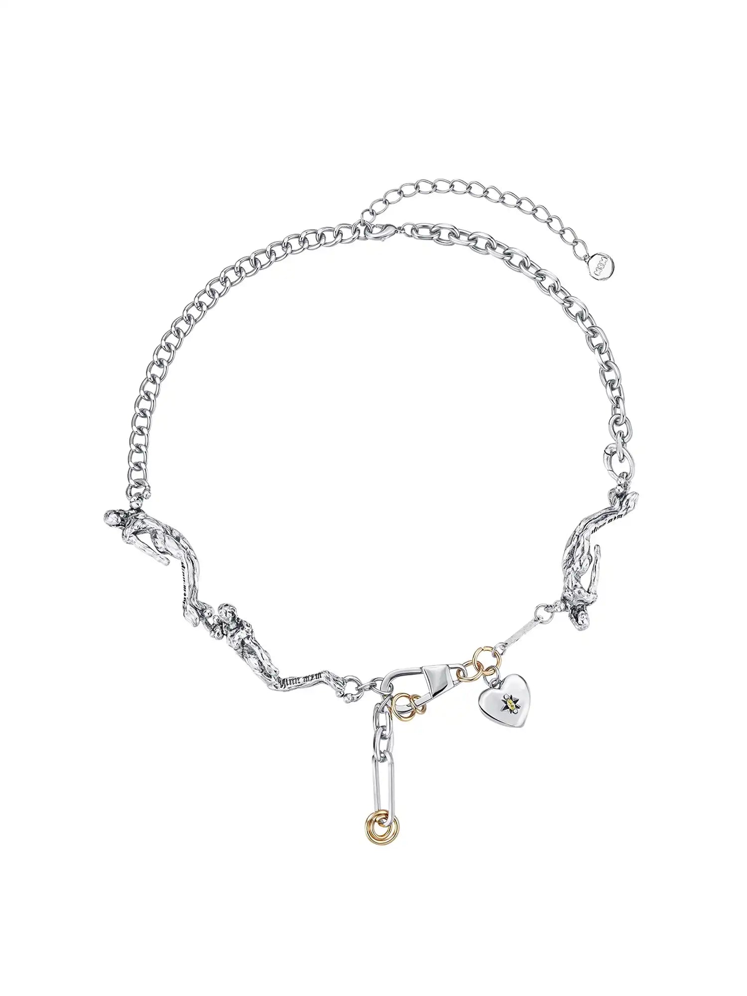 1Jinn M2M Mermaid Heart Patchwork Necklace | Canton Collective