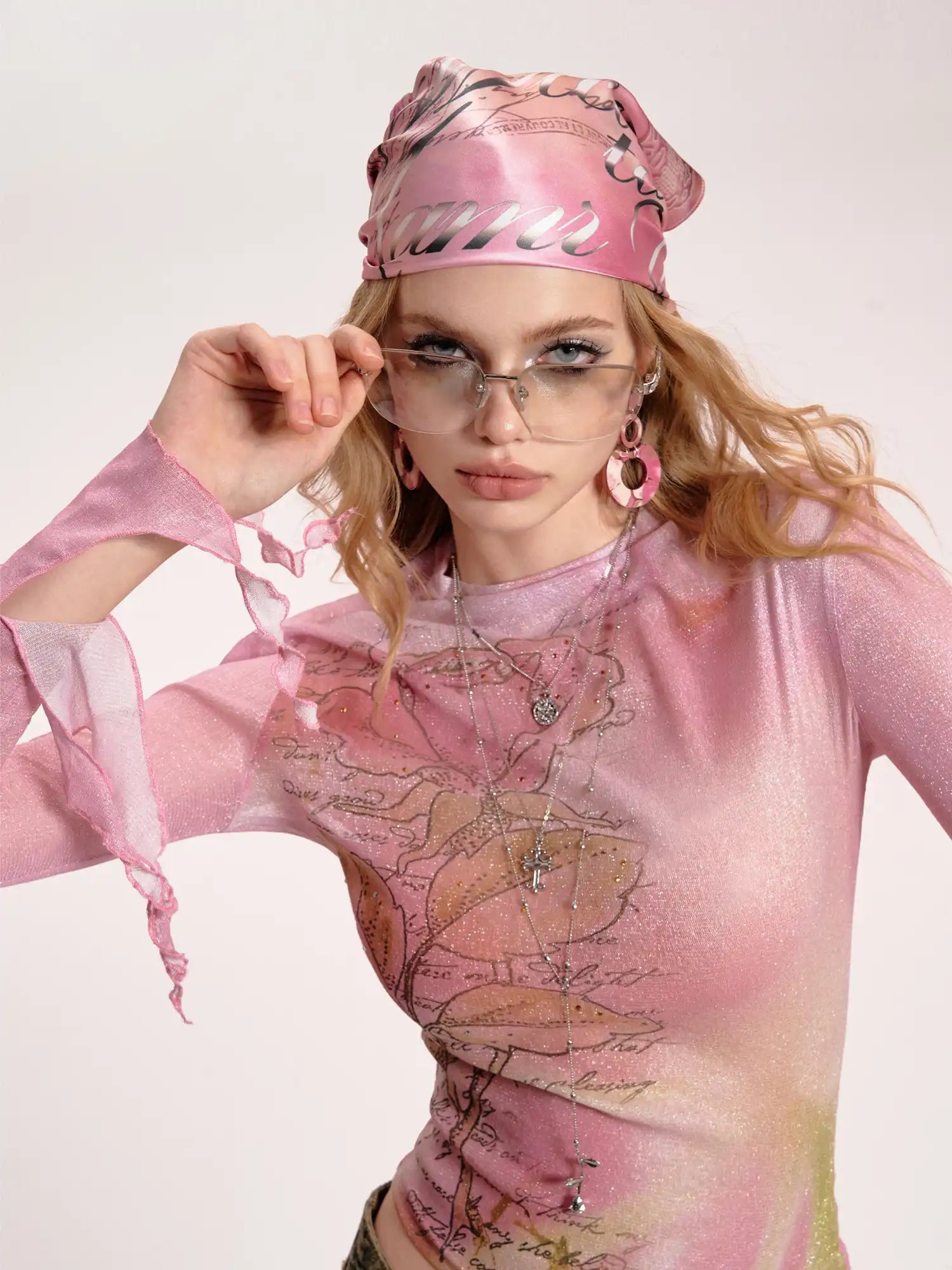 Deleteex Metallic Print Bandana | Canton Collective