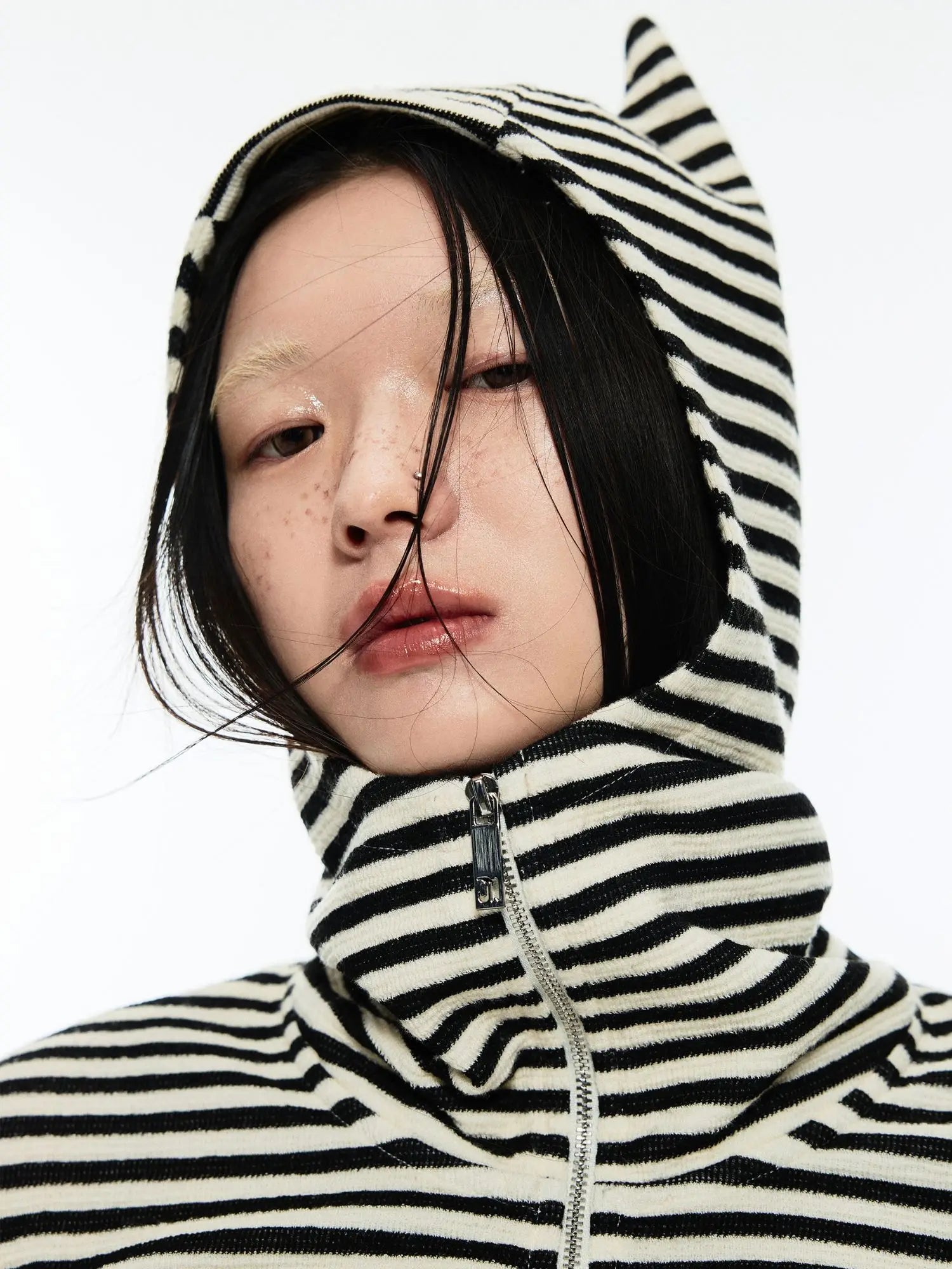 1Jinn Studio Midnight Meow Zip-up Hoodie | Canton Collective