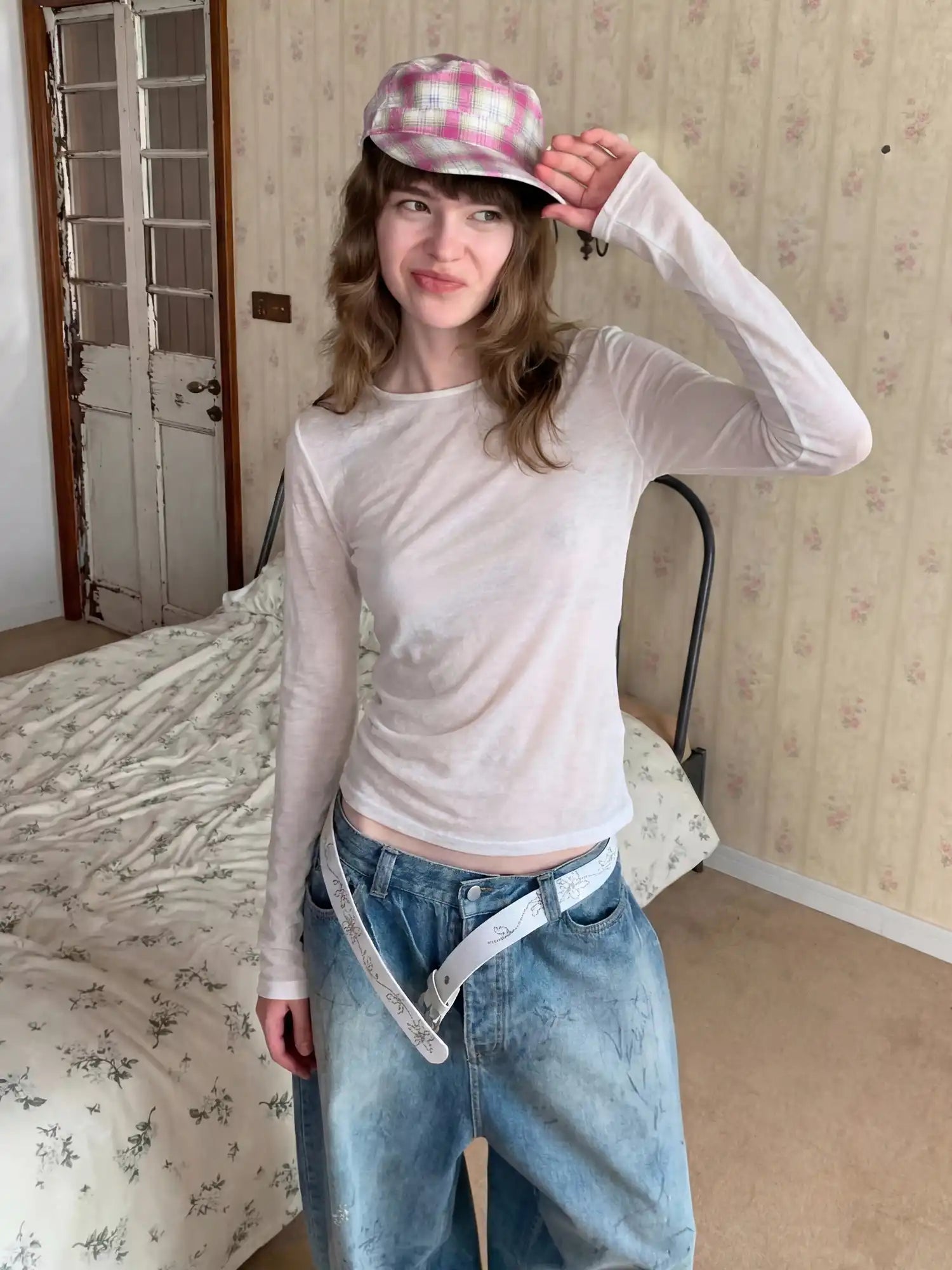 CantonCollective Design Minimal Sheer Long Sleeve Tencel Linen Tee Women Lightweight Top | Canton Collective