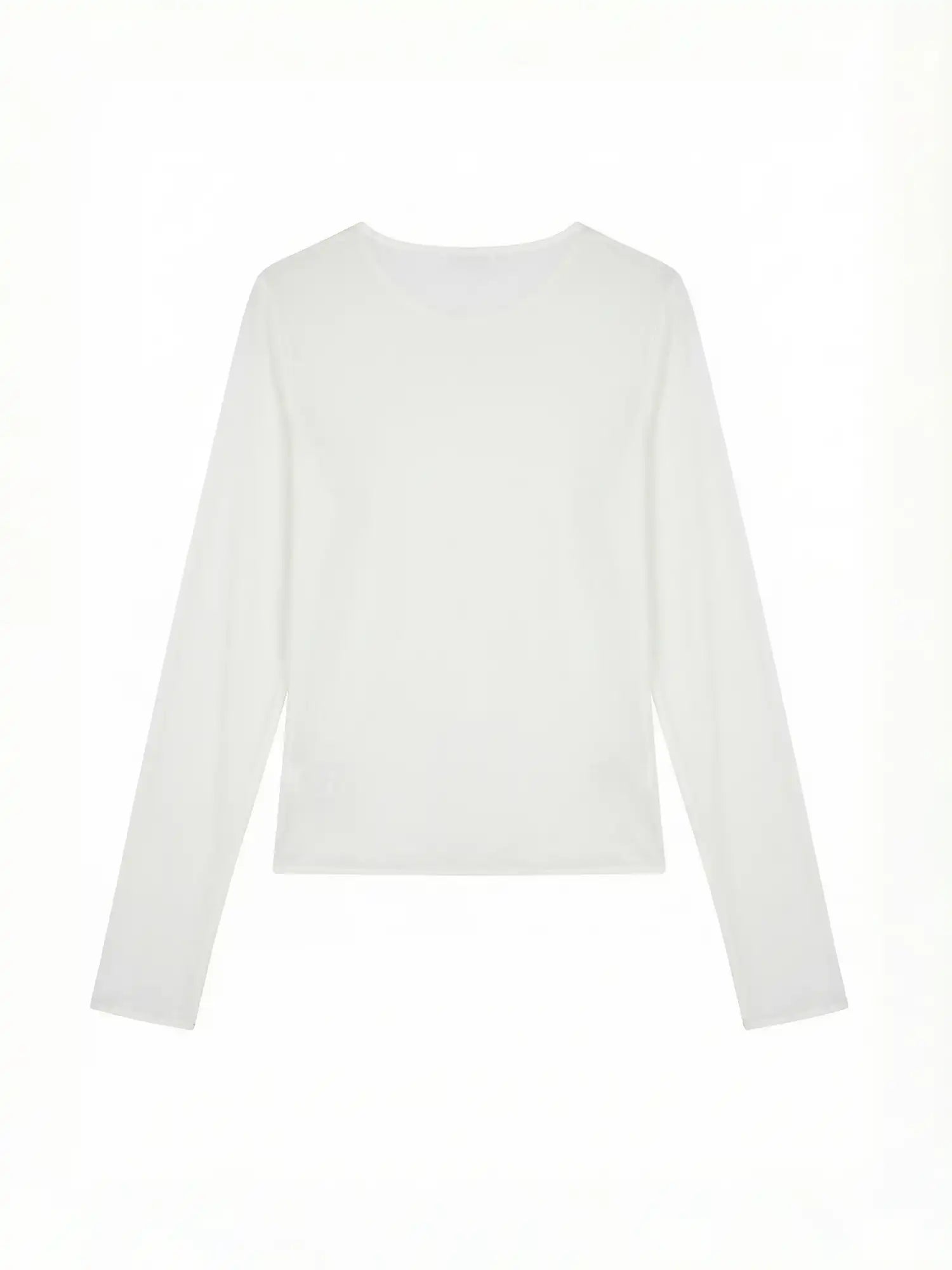 CantonCollective Design Minimal Sheer Long Sleeve Tencel Linen Tee Women Lightweight Top | Canton Collective