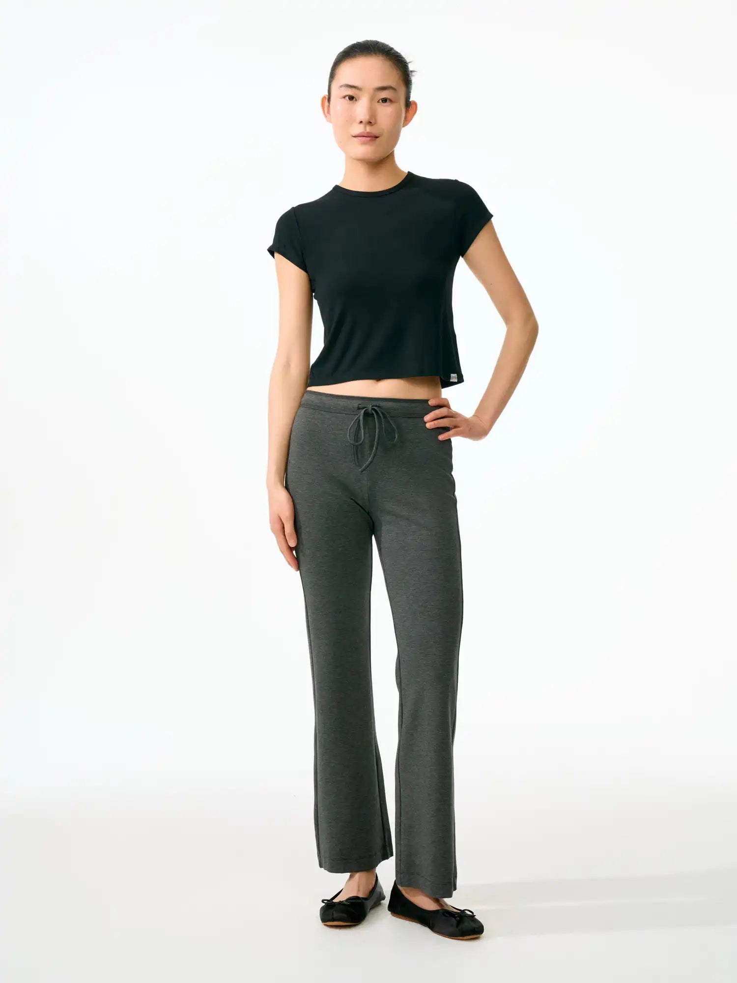 FirstFloor Minimalist High-Elastic Flared Breathable Tencel Leggings | Canton Collective