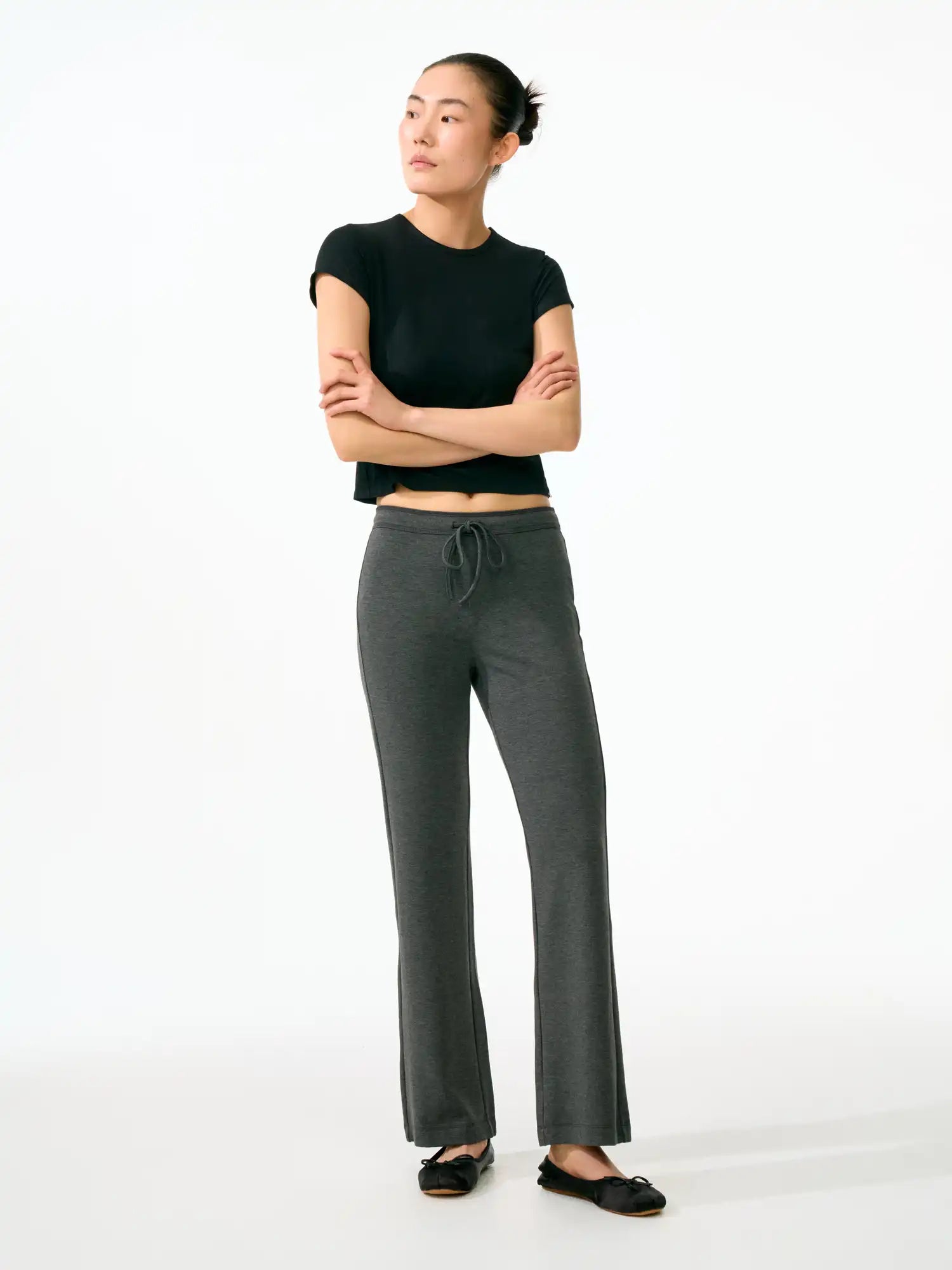 FirstFloor Minimalist High-Elastic Flared Breathable Tencel Leggings | Canton Collective