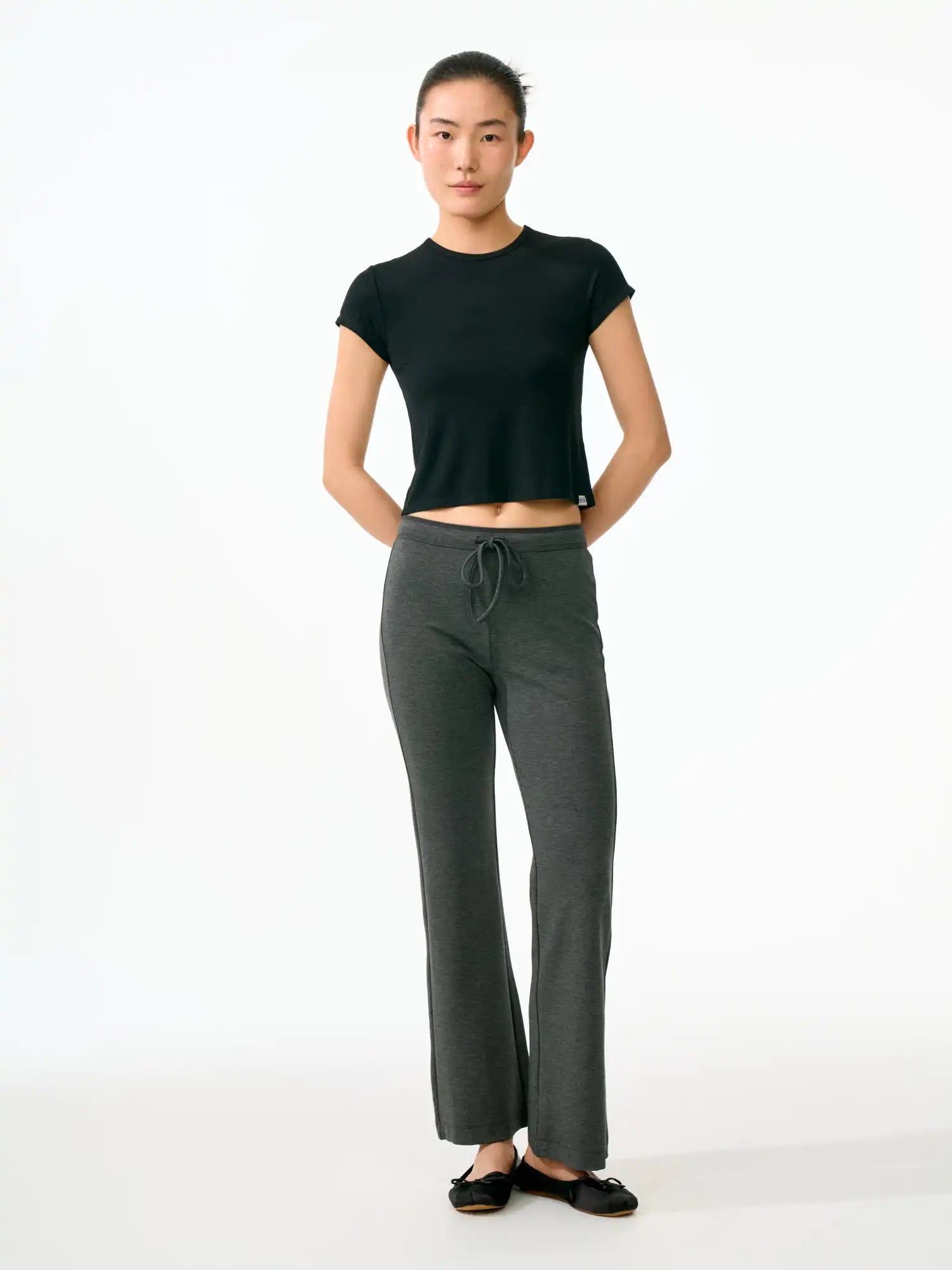 FirstFloor Minimalist High-Elastic Flared Breathable Tencel Leggings | Canton Collective