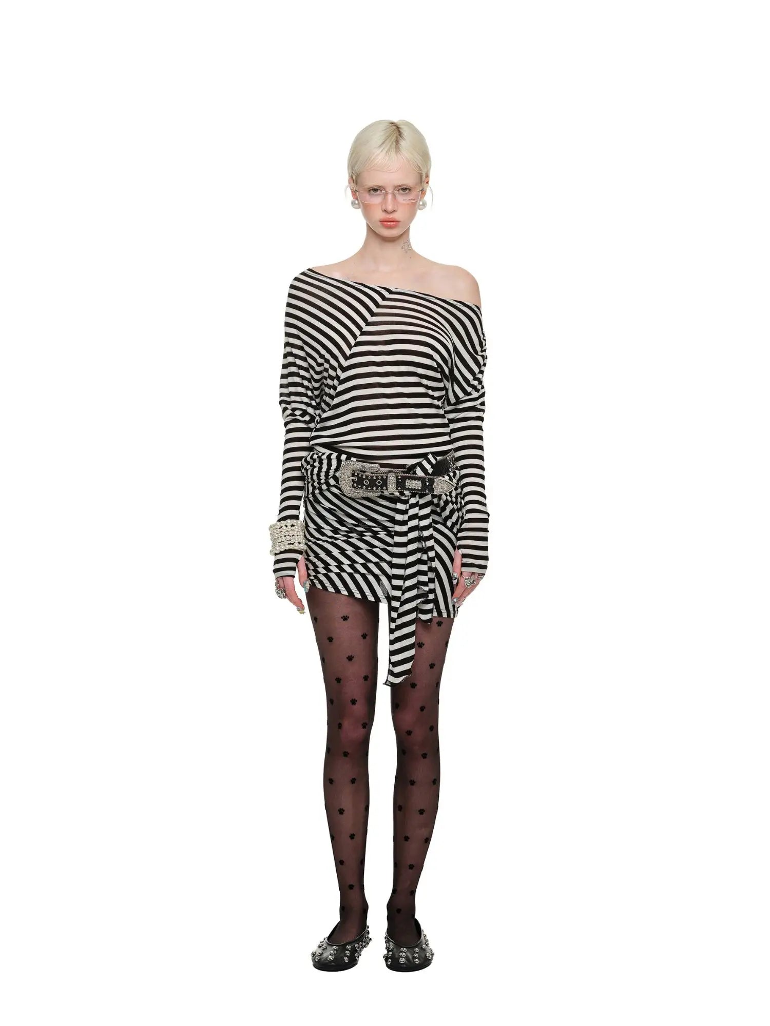 1Jinn Studio Monochrome Twist Dress | Canton Collective