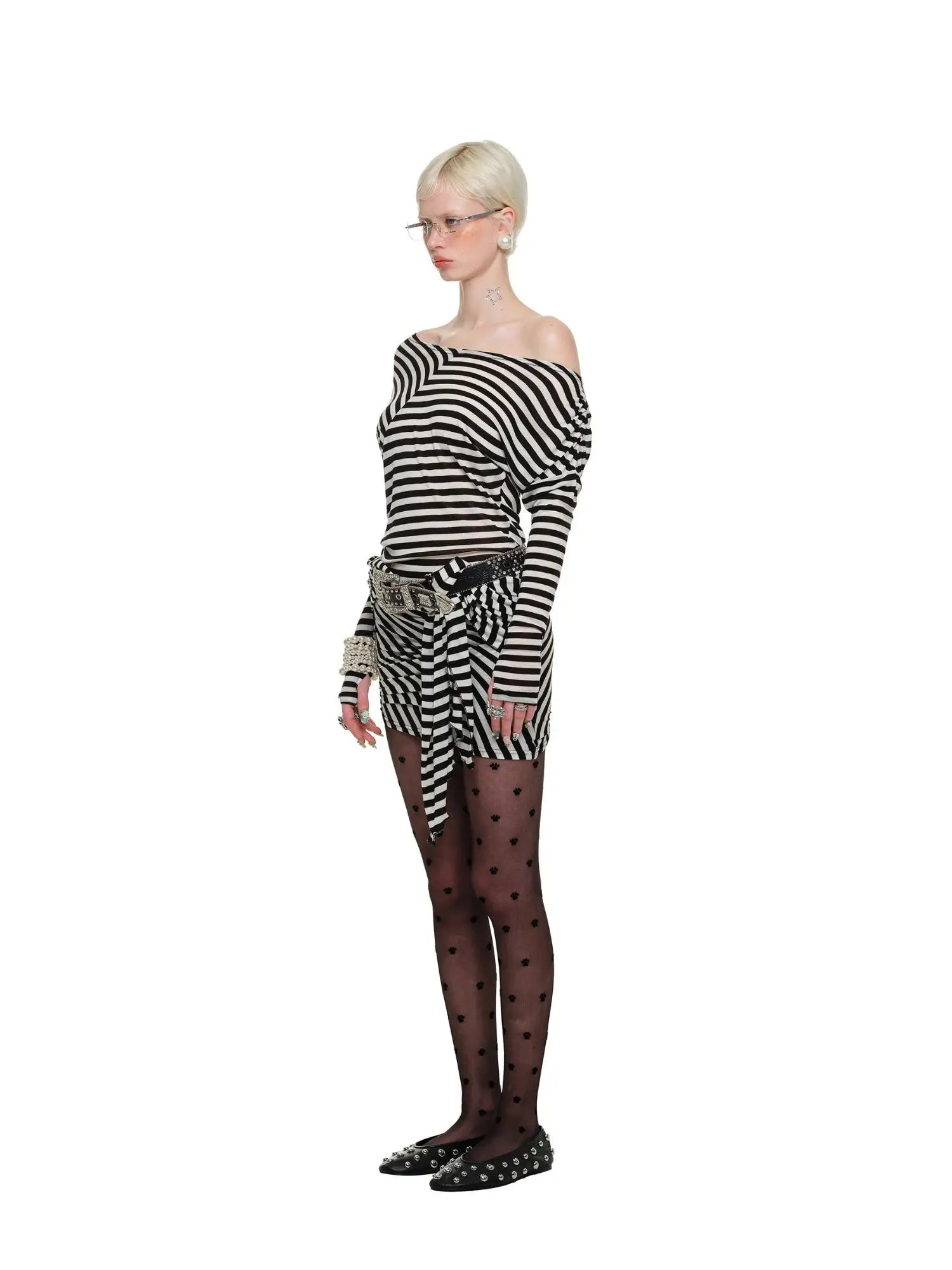 1Jinn Studio Monochrome Twist Dress | Canton Collective