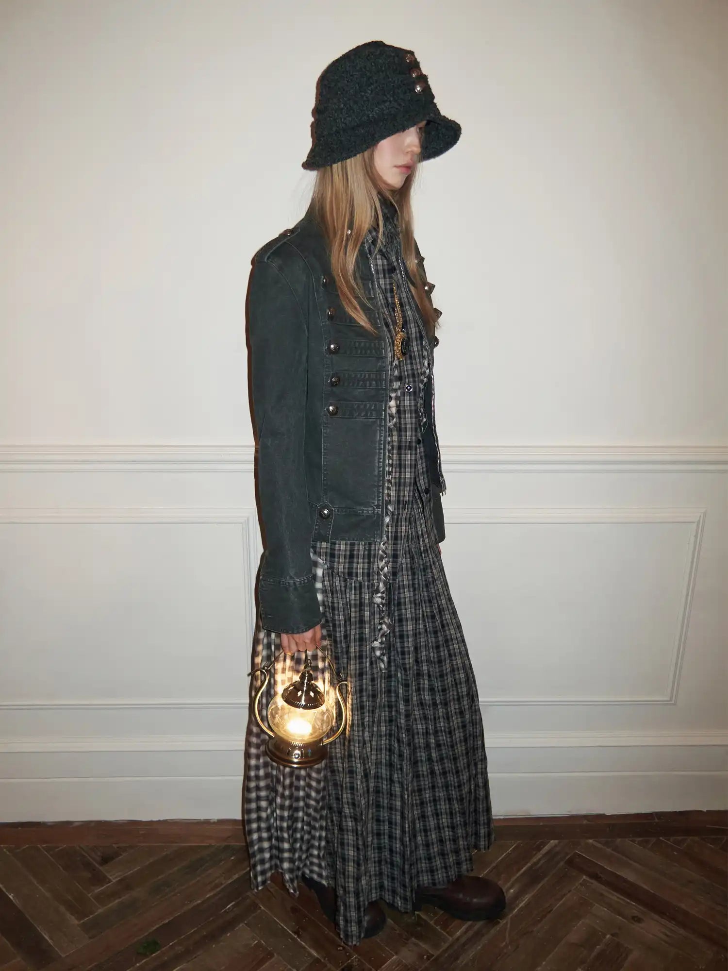 1Jinn Studio Napoleon Washed Canvas Fitted Jacket | Canton Collective