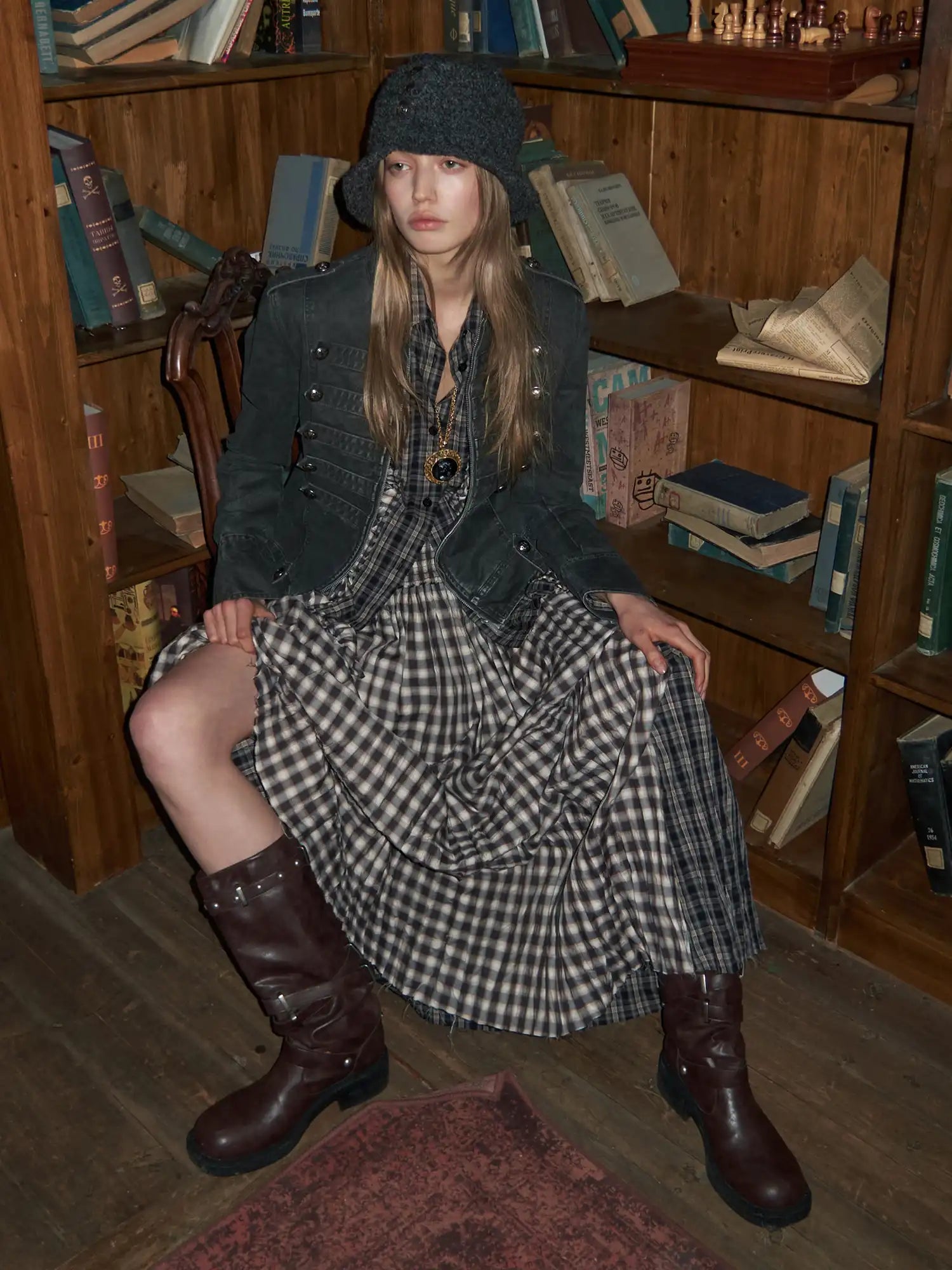 1Jinn Studio Napoleon Washed Canvas Fitted Jacket | Canton Collective