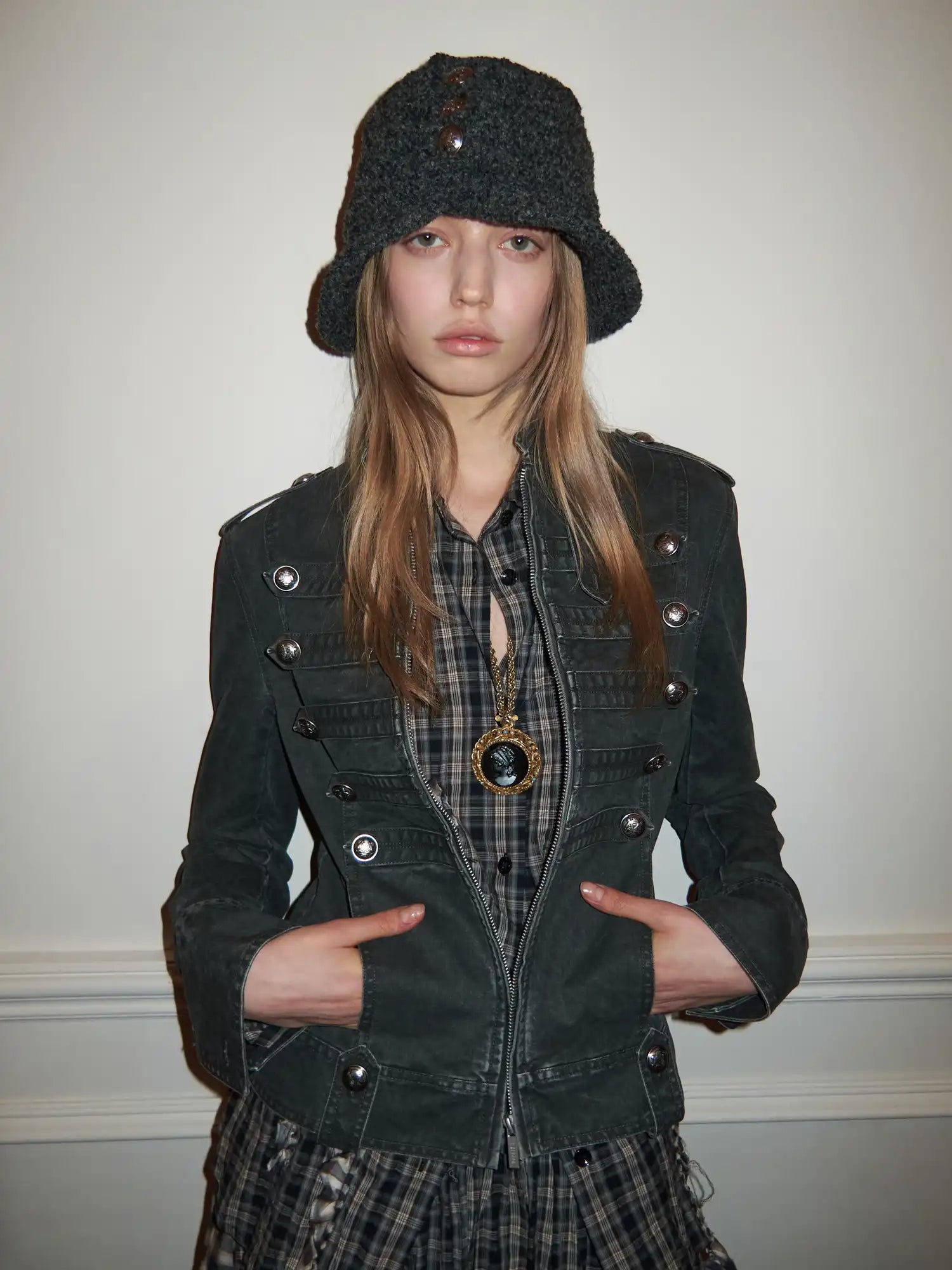 1Jinn Studio Napoleon Washed Canvas Fitted Jacket | Canton Collective