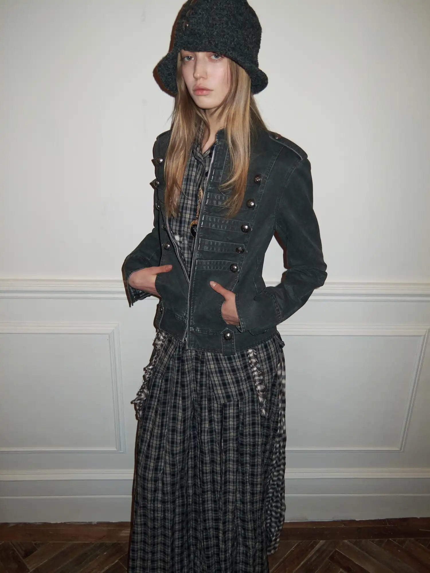 1Jinn Studio Napoleon Washed Canvas Fitted Jacket | Canton Collective