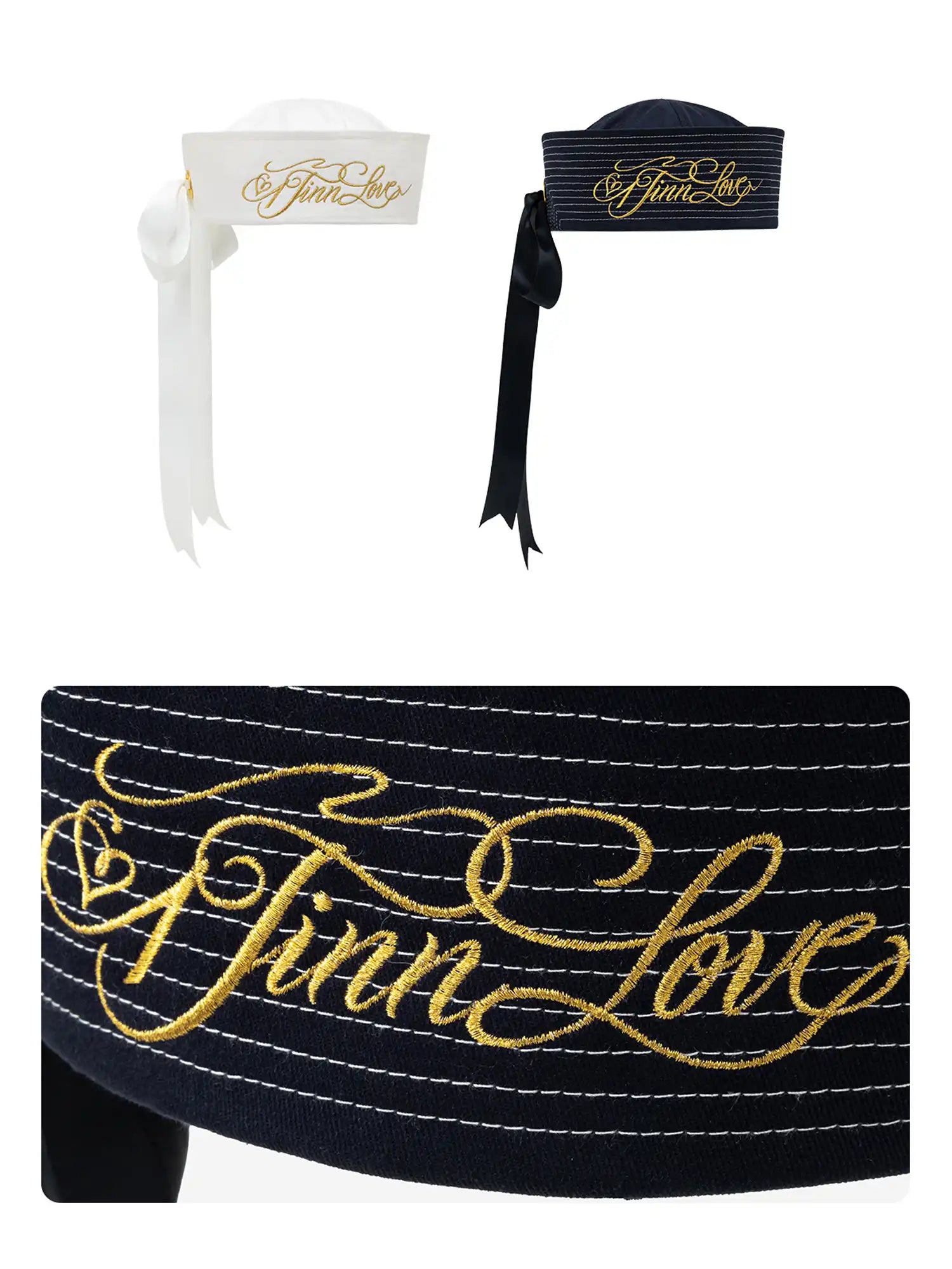 1Jinn Studio Nautical Bow Tie Ribbons Sailor Cap | Canton Collective