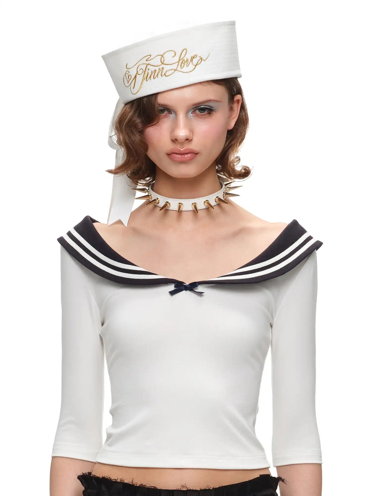 1Jinn Studio Nautical Bow Tie Ribbons Sailor Cap | Canton Collective