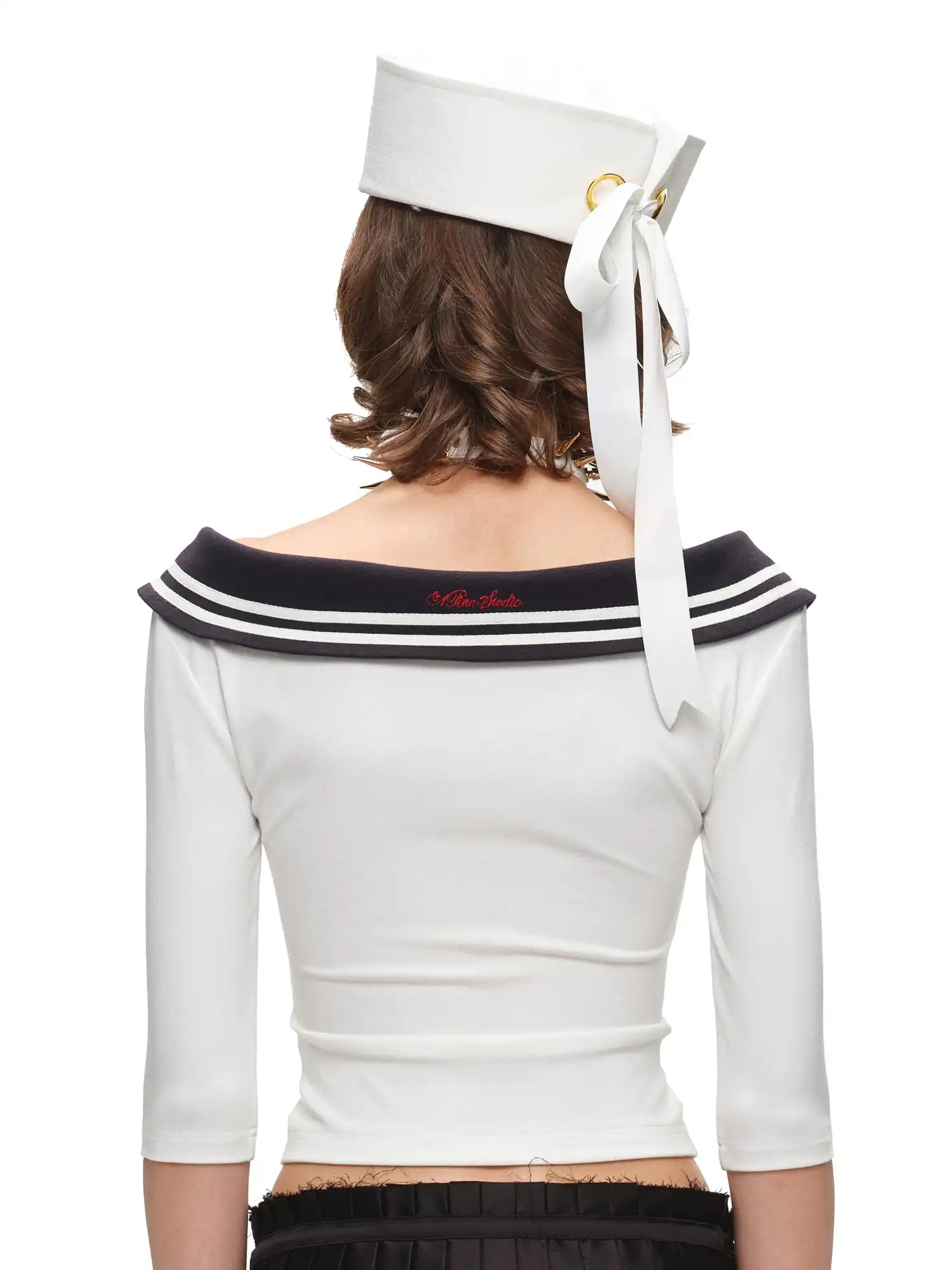 1Jinn Studio Nautical Bow Tie Ribbons Sailor Cap | Canton Collective